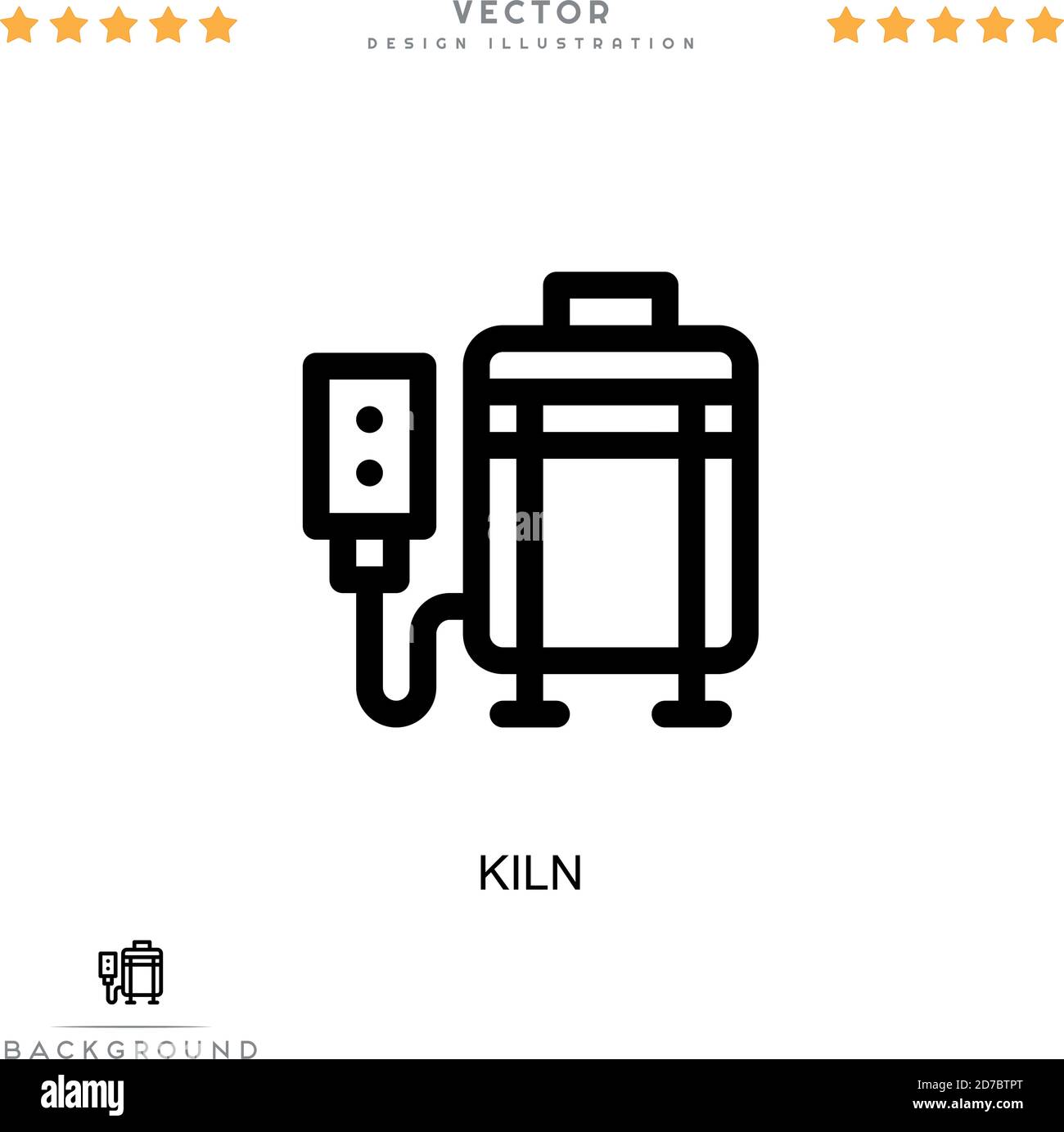 Kiln icon. Simple element from digital disruption collection. Line Kiln
