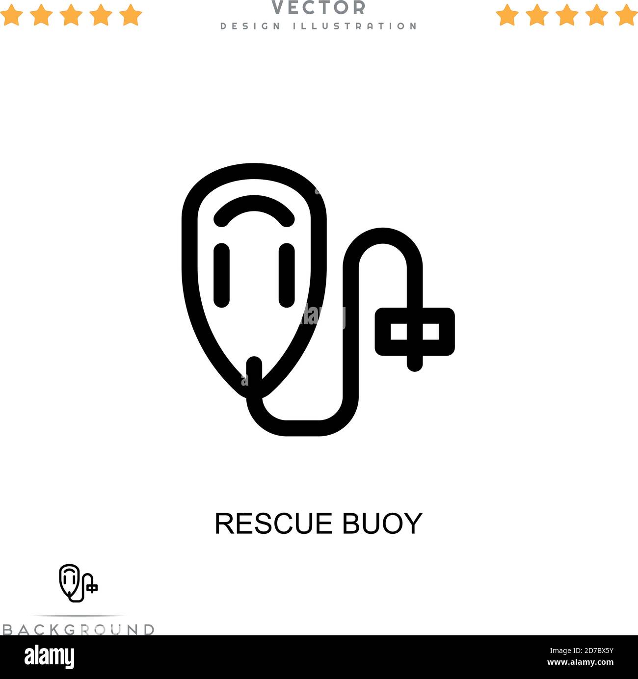 Rescue buoy icon. Simple element from digital disruption collection ...