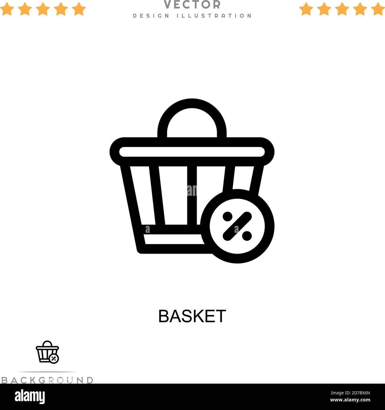 Basket icon. Simple element from digital disruption collection. Line ...