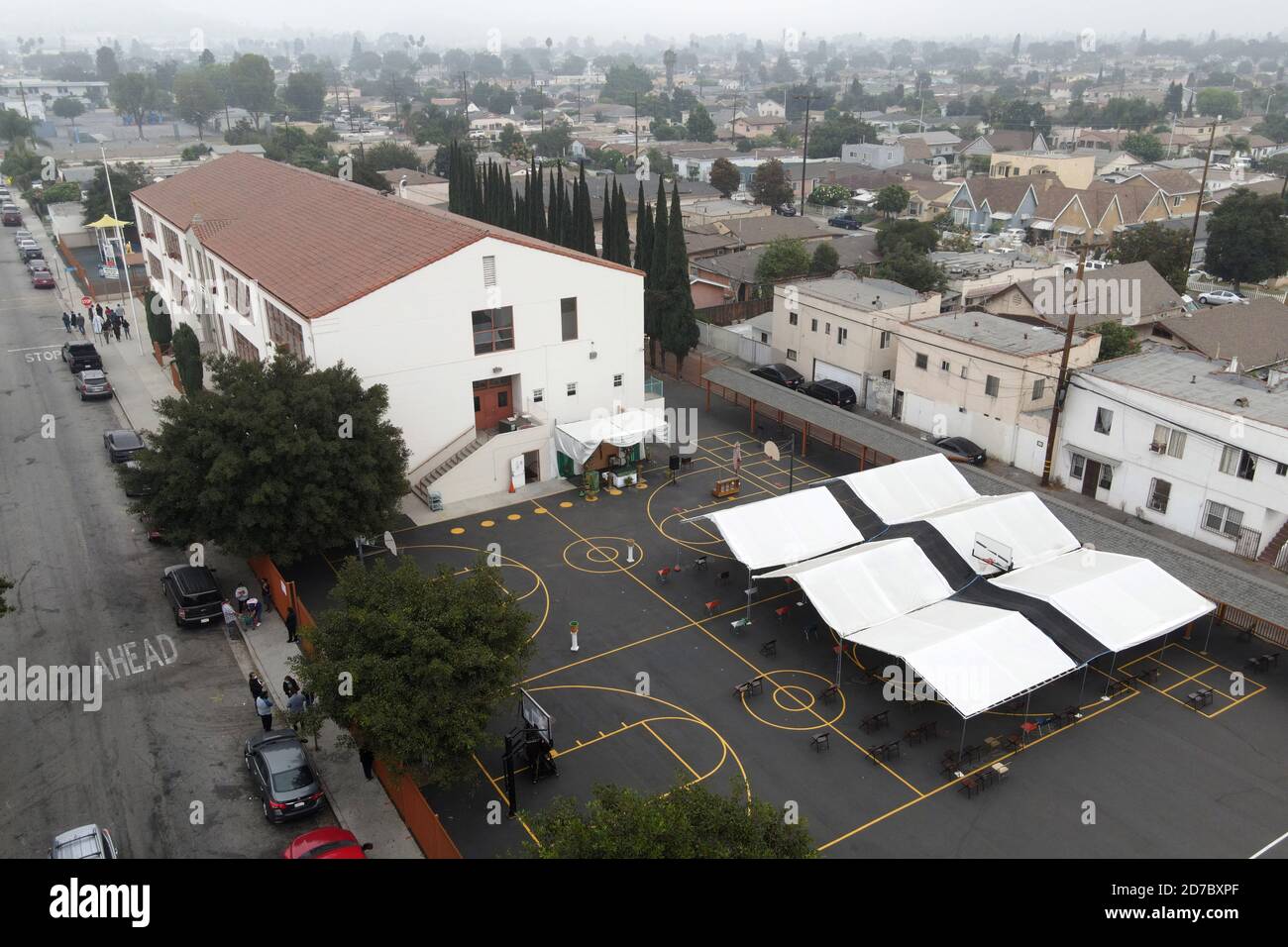 Los Angeles, United States. 18th Oct, 2020. A general view of and