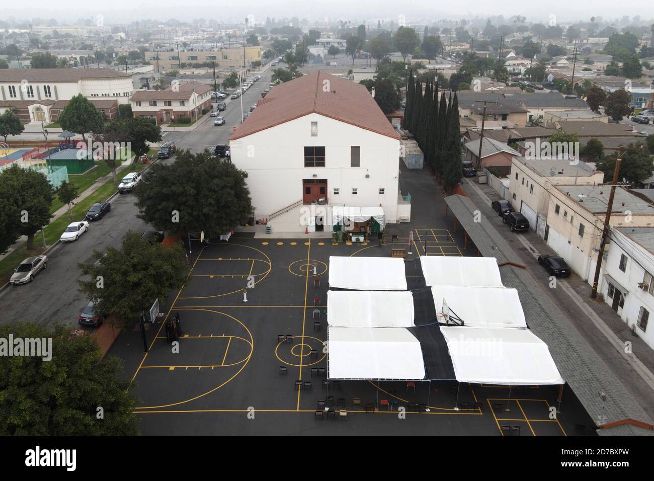 Los Angeles, United States. 18th Oct, 2020. A general view of and