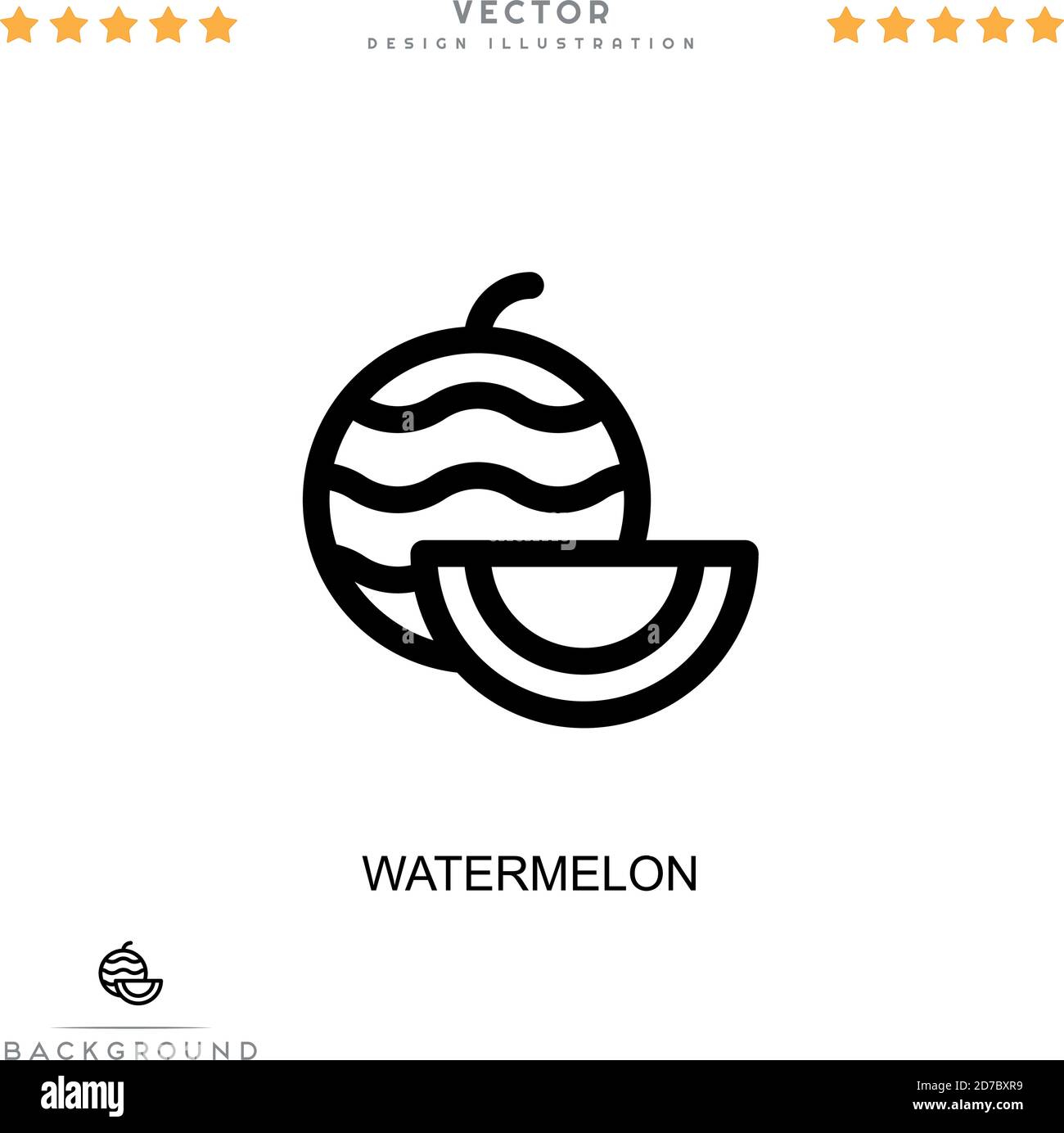 Watermelon icon. Simple element from digital disruption collection ...