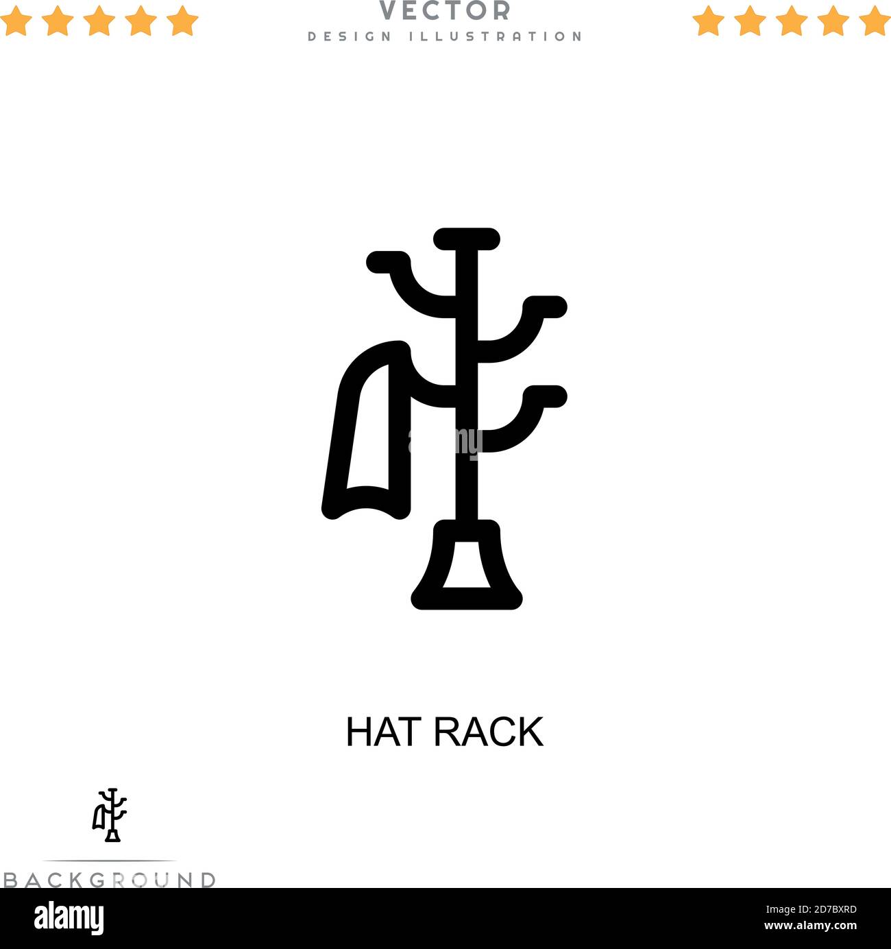 Hat rack icon. Simple element from digital disruption collection. Line