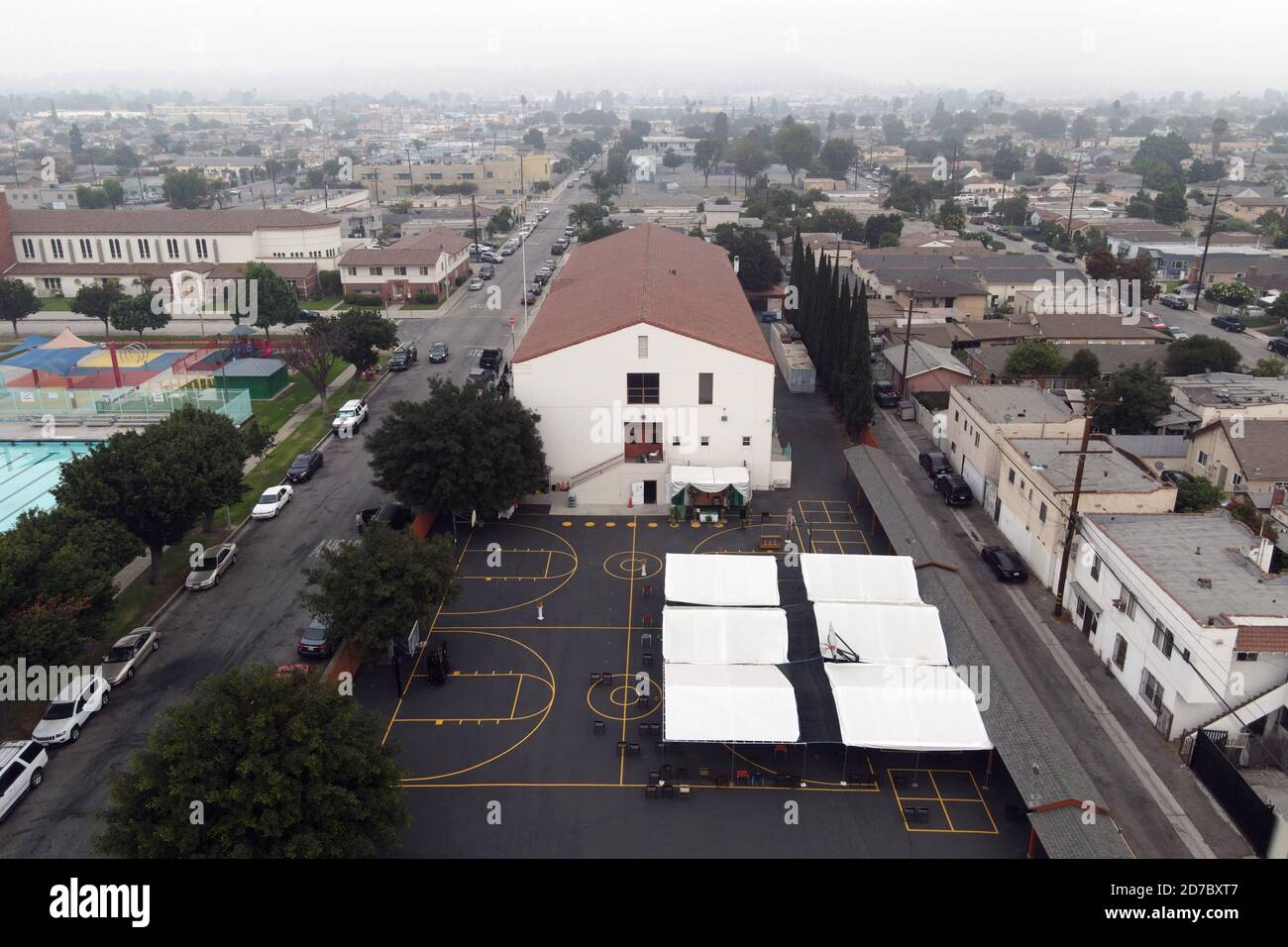 Los Angeles, United States. 18th Oct, 2020. A general view of and