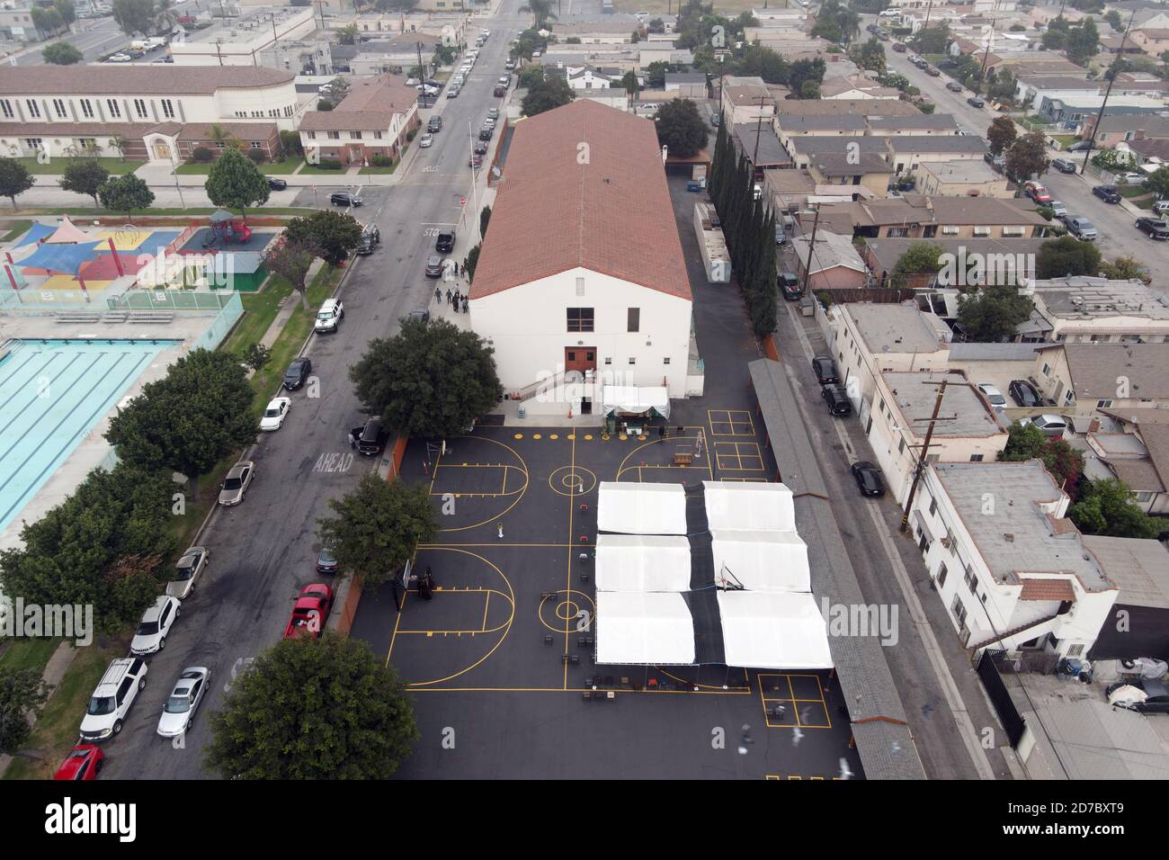 Los Angeles, United States. 18th Oct, 2020. A general view of and