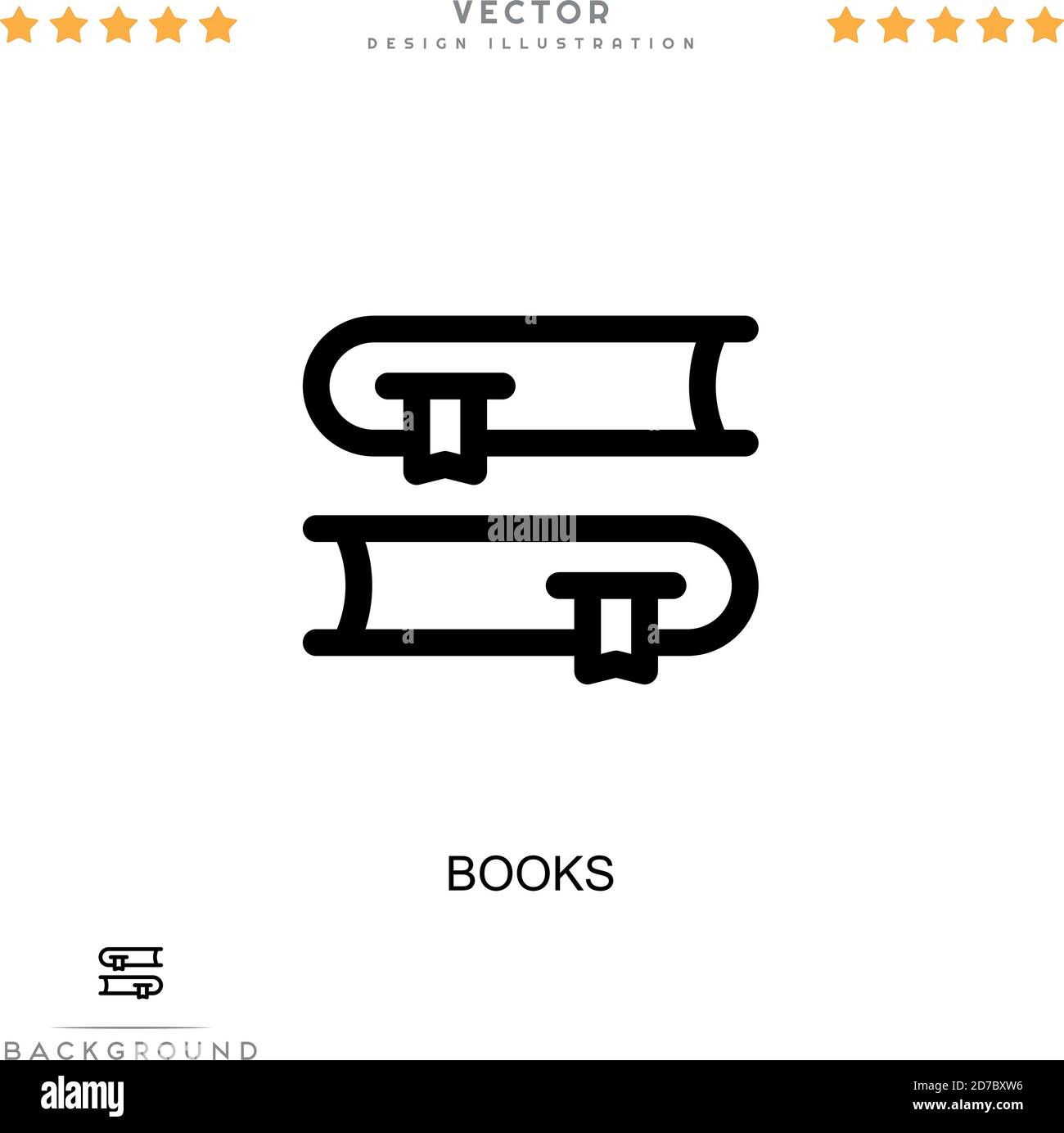 Books icon. Simple element from digital disruption collection. Line ...