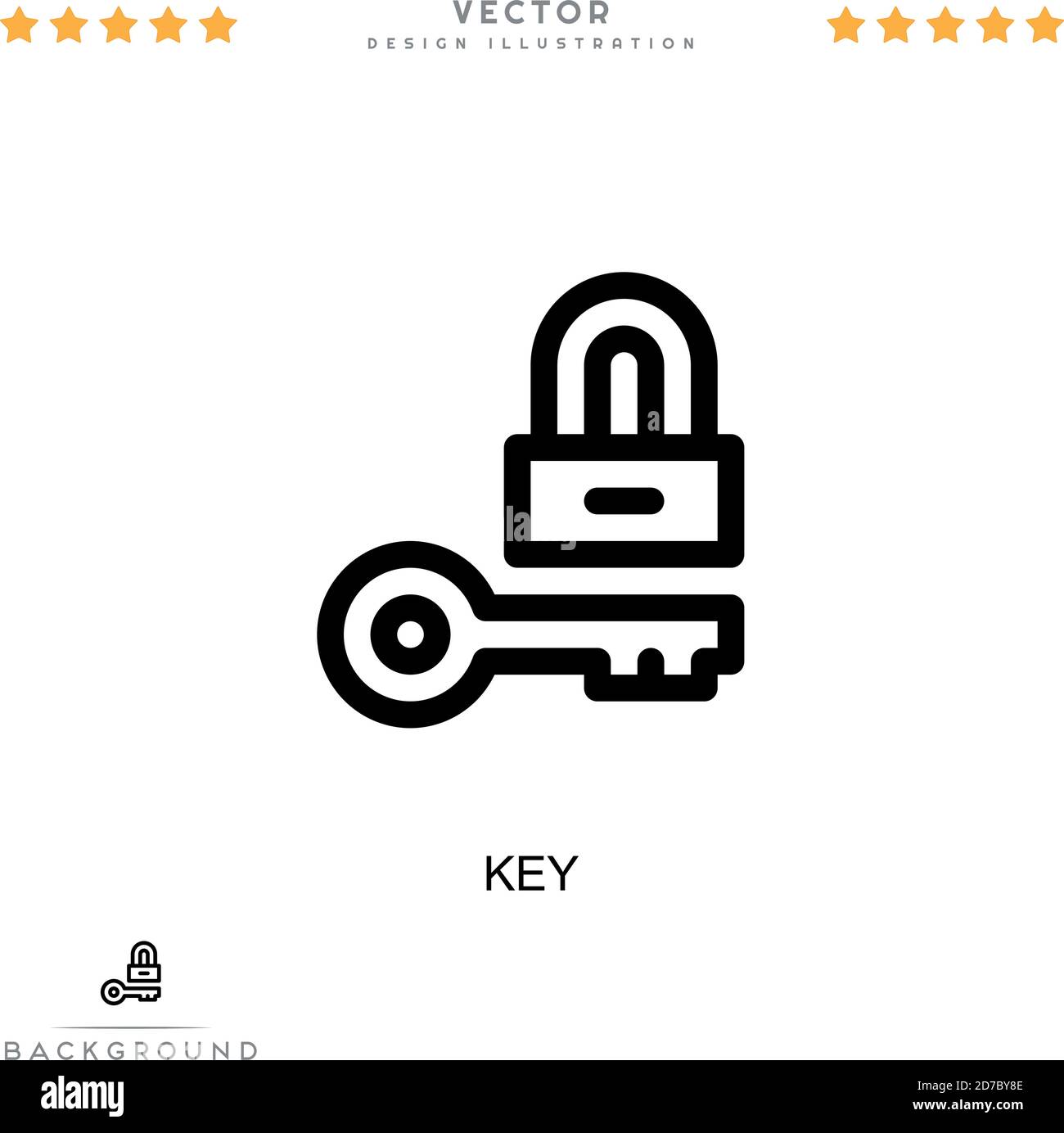 Key icon. Simple element from digital disruption collection. Line Key ...