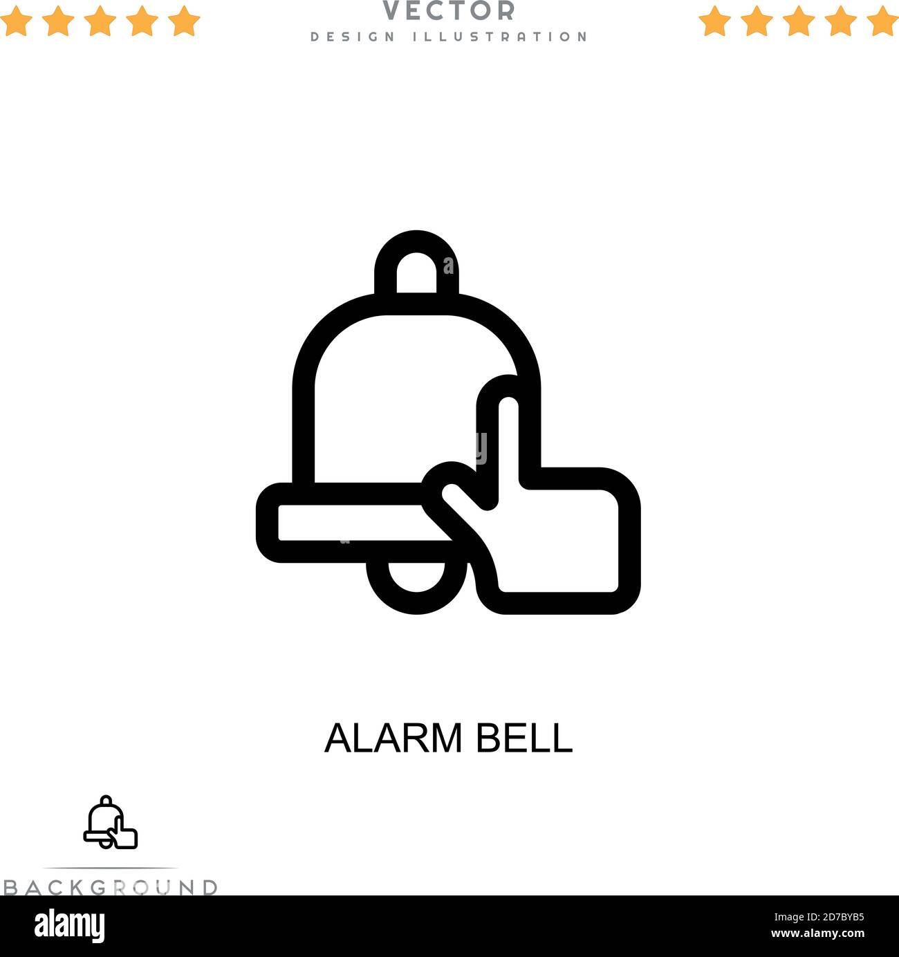 Alarm bell icon. Simple element from digital disruption collection. Line Alarm bell icon for