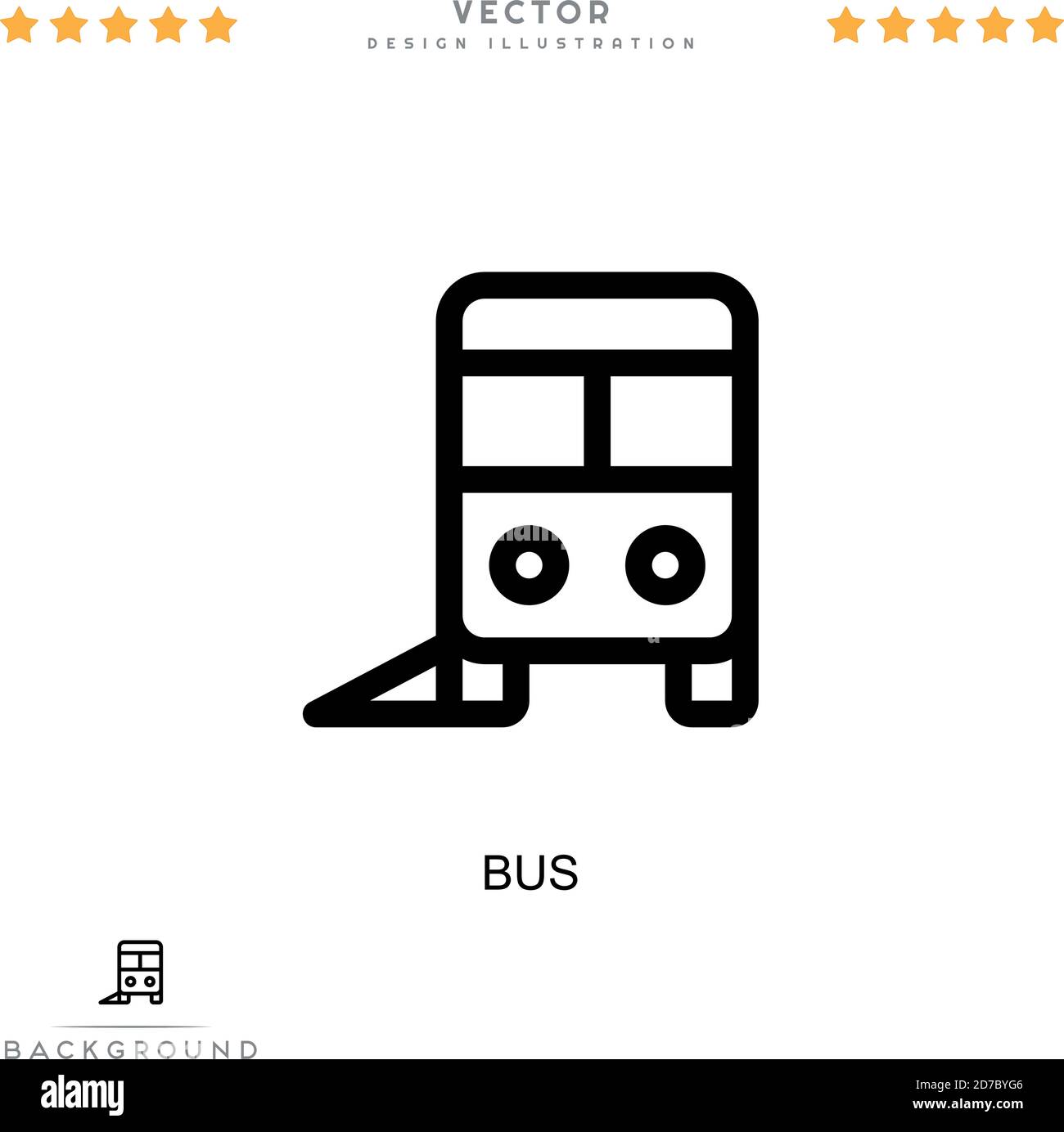 Bus icon. Simple element from digital disruption collection. Line Bus ...