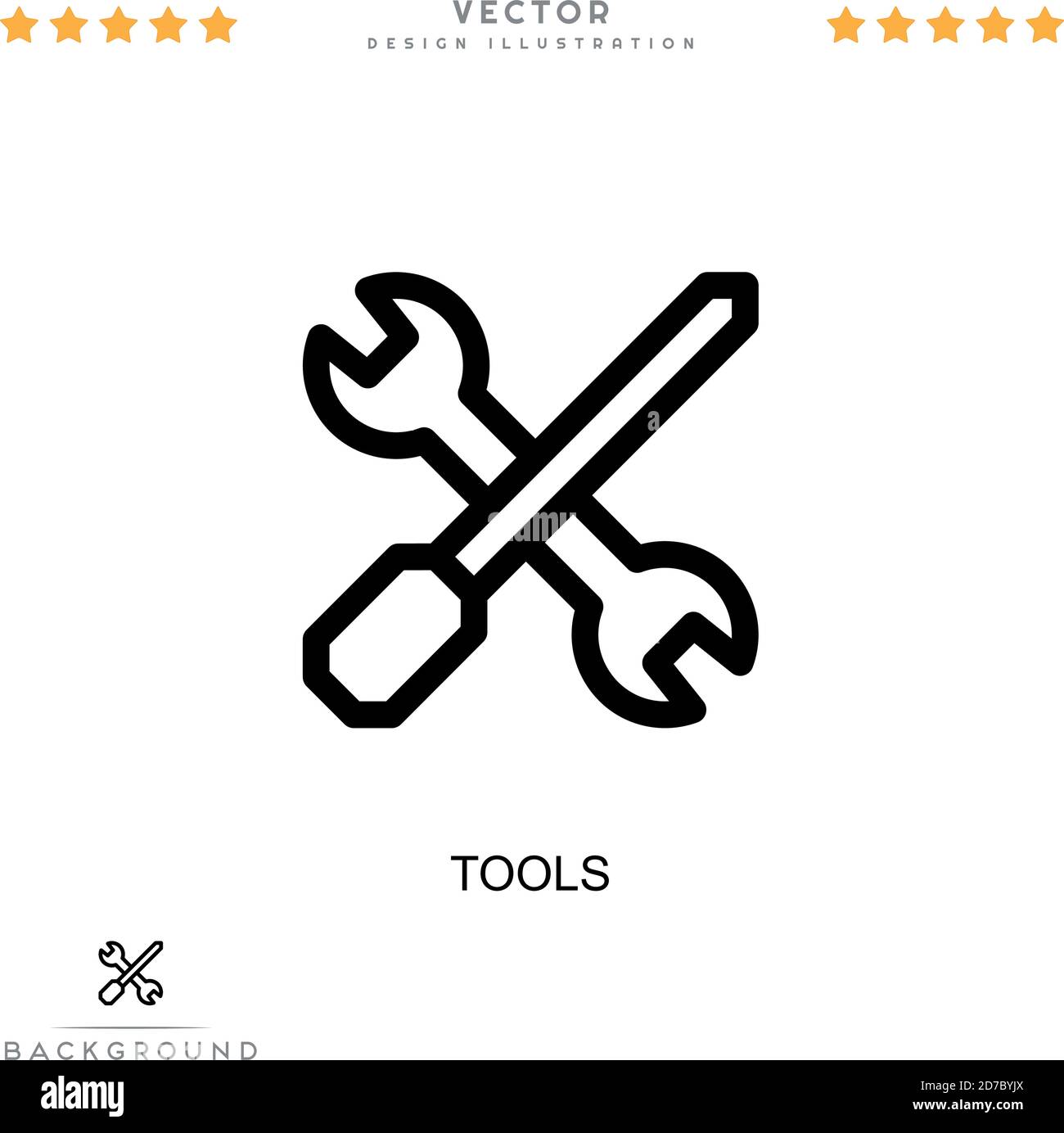 Tools icon. Simple element from digital disruption collection. Line