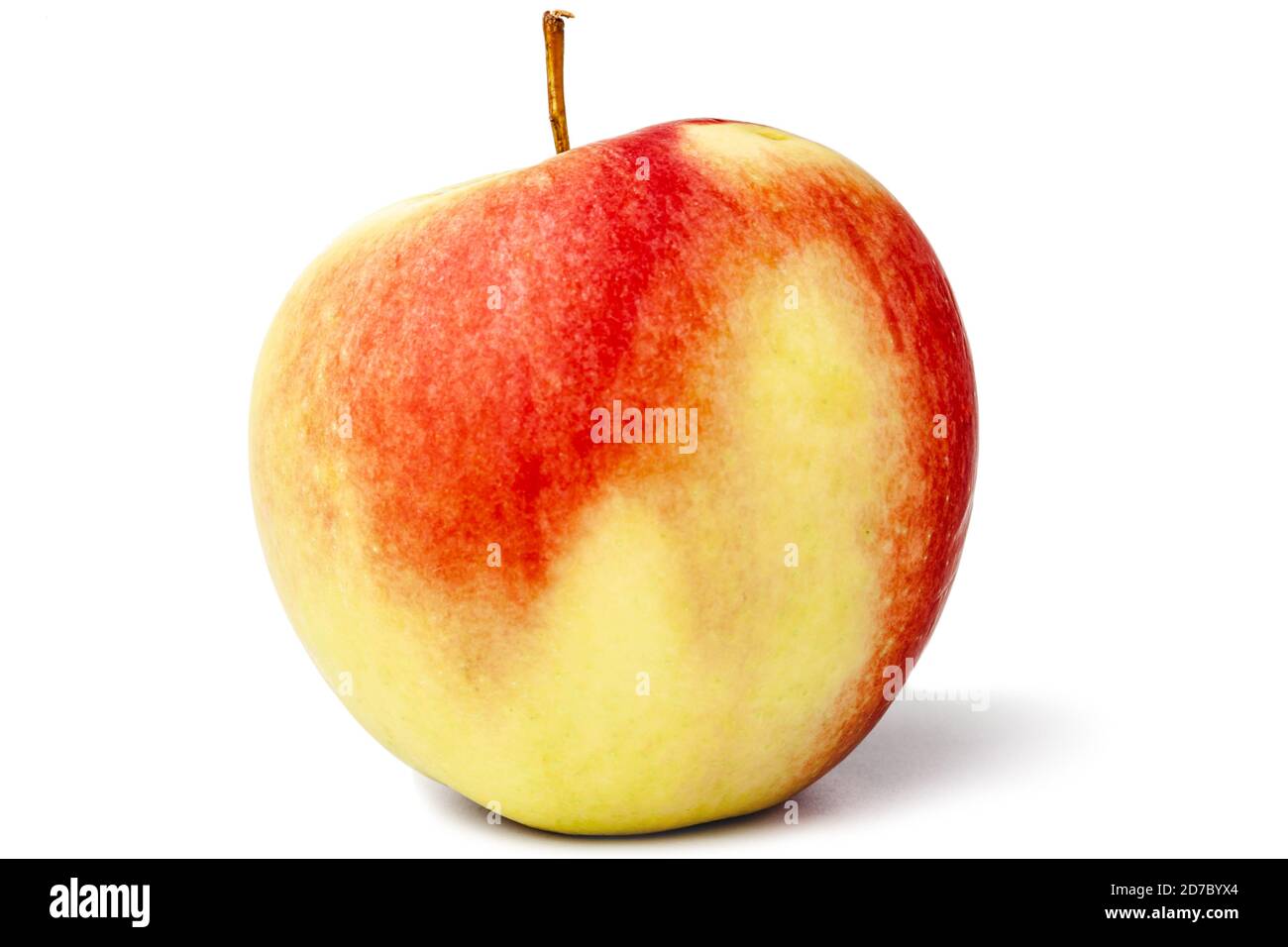 fresh red yellow apple isolated Stock Photo - Alamy