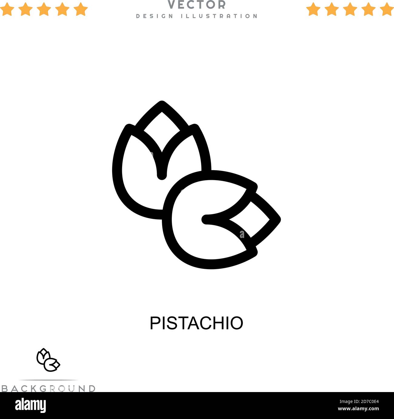 Pistachio icon. Simple element from digital disruption collection. Line
