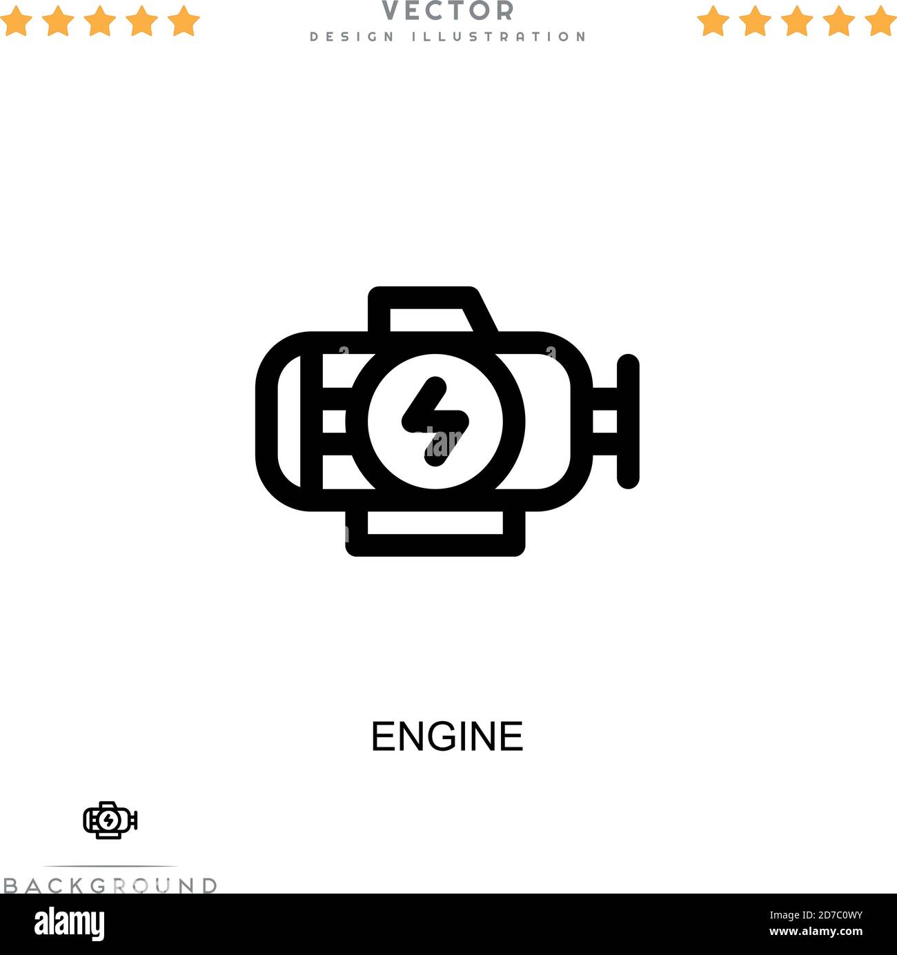 Engine icon. Simple element from digital disruption collection. Line ...