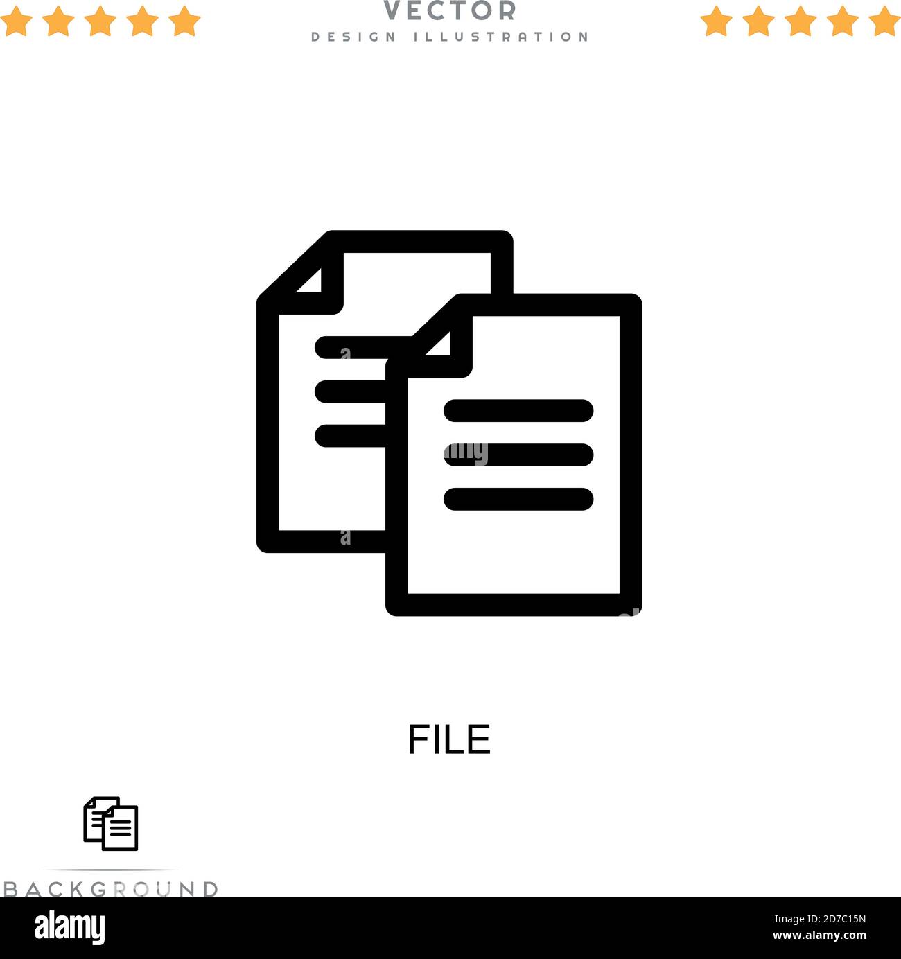 File icon. Simple element from digital disruption collection. Line File ...