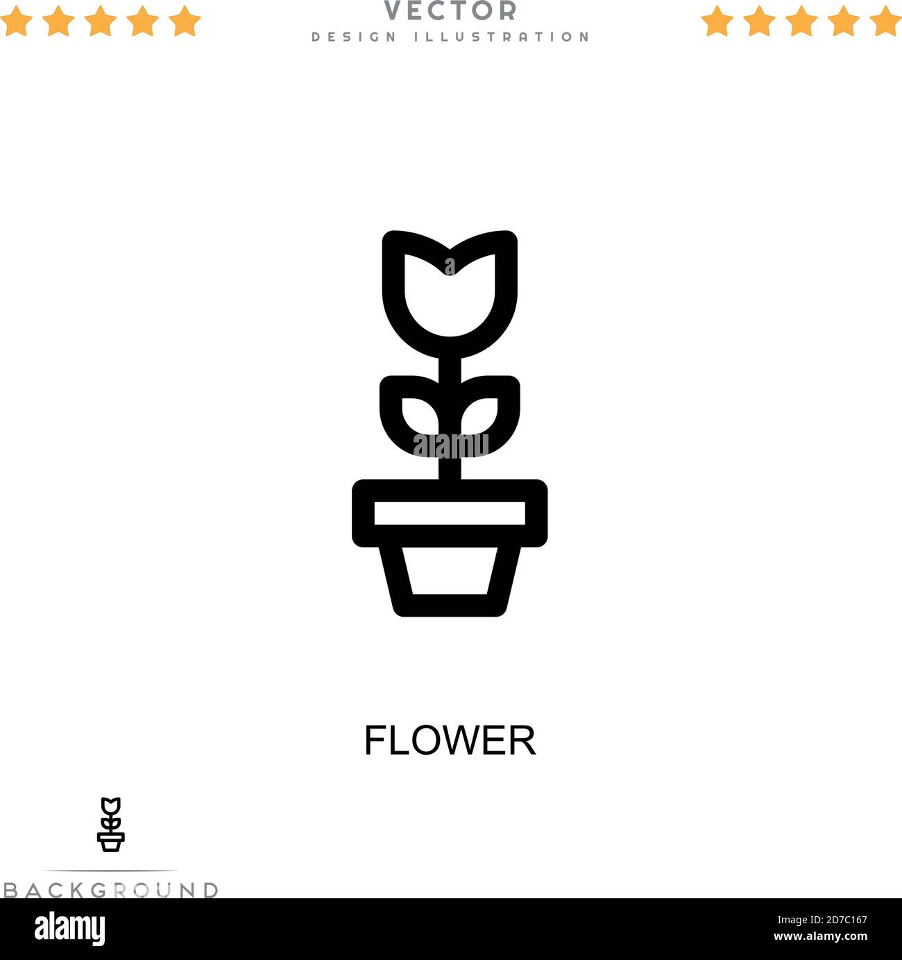 Flower icon. Simple element from digital disruption collection. Line ...