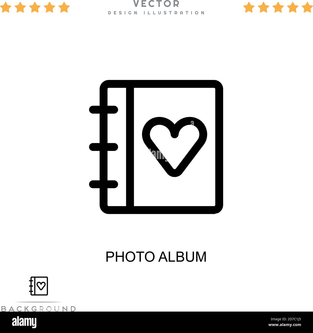 Photo album icon. Simple element from digital disruption collection ...