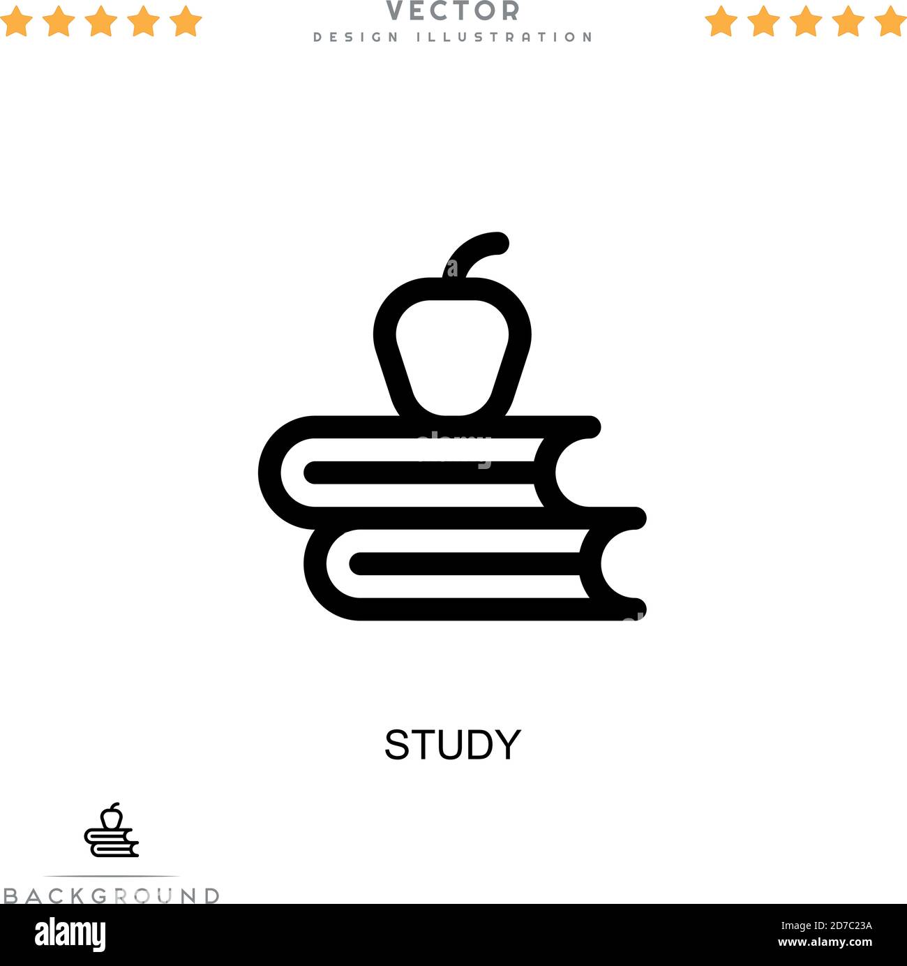 Study icon. Simple element from digital disruption collection. Line ...