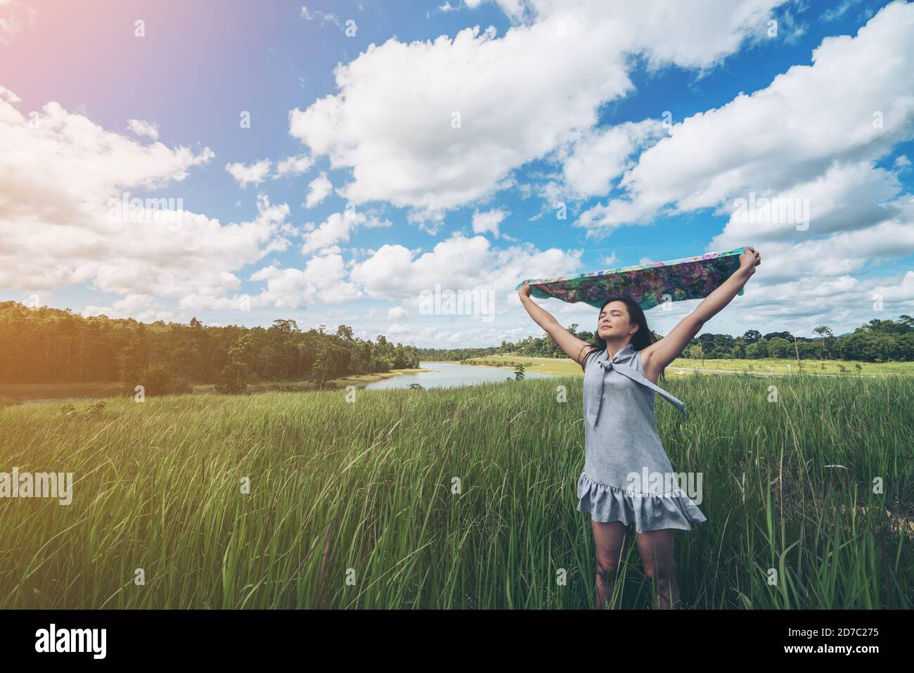 Freedom with nature Stock Photo - Alamy