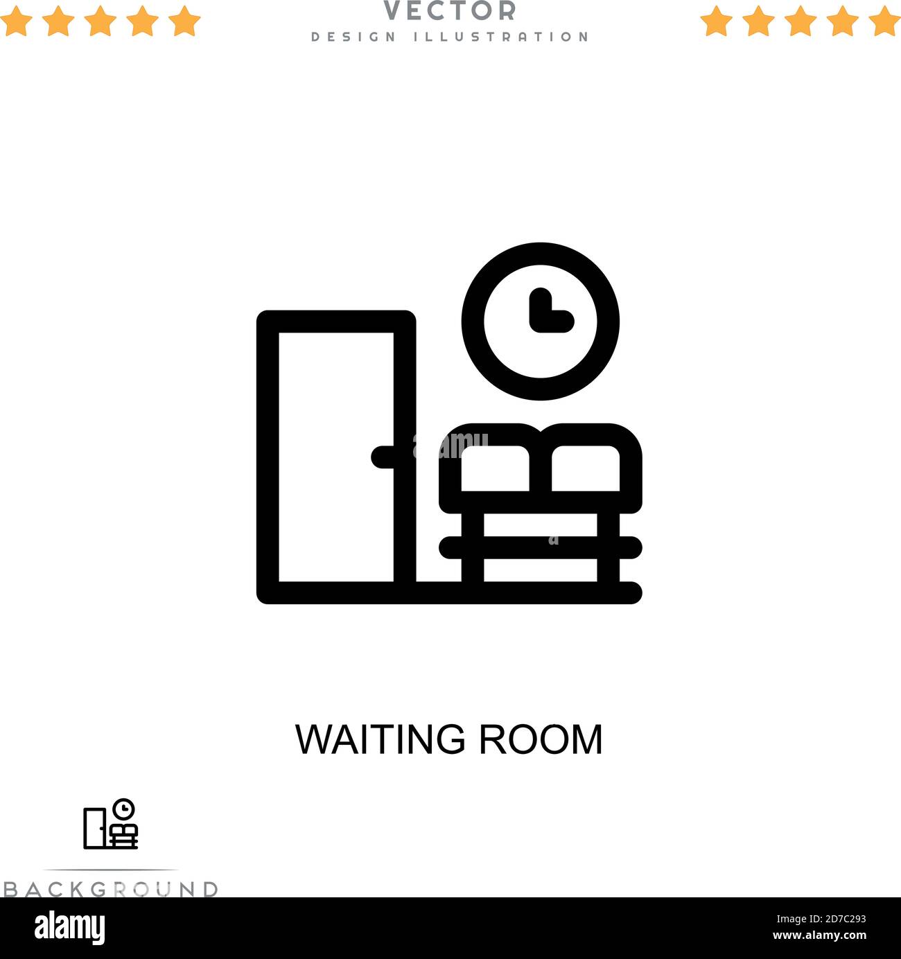 Waiting room icon. Simple element from digital disruption collection