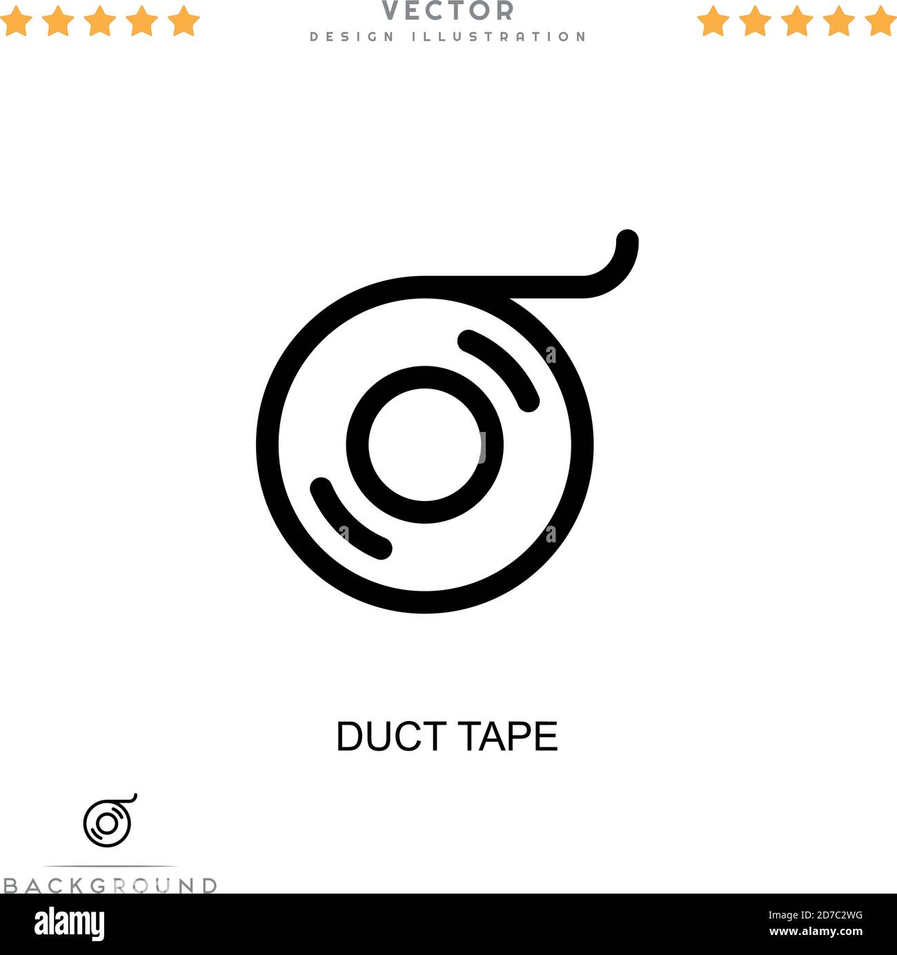 Duct tape icon. Simple element from digital disruption collection. Line