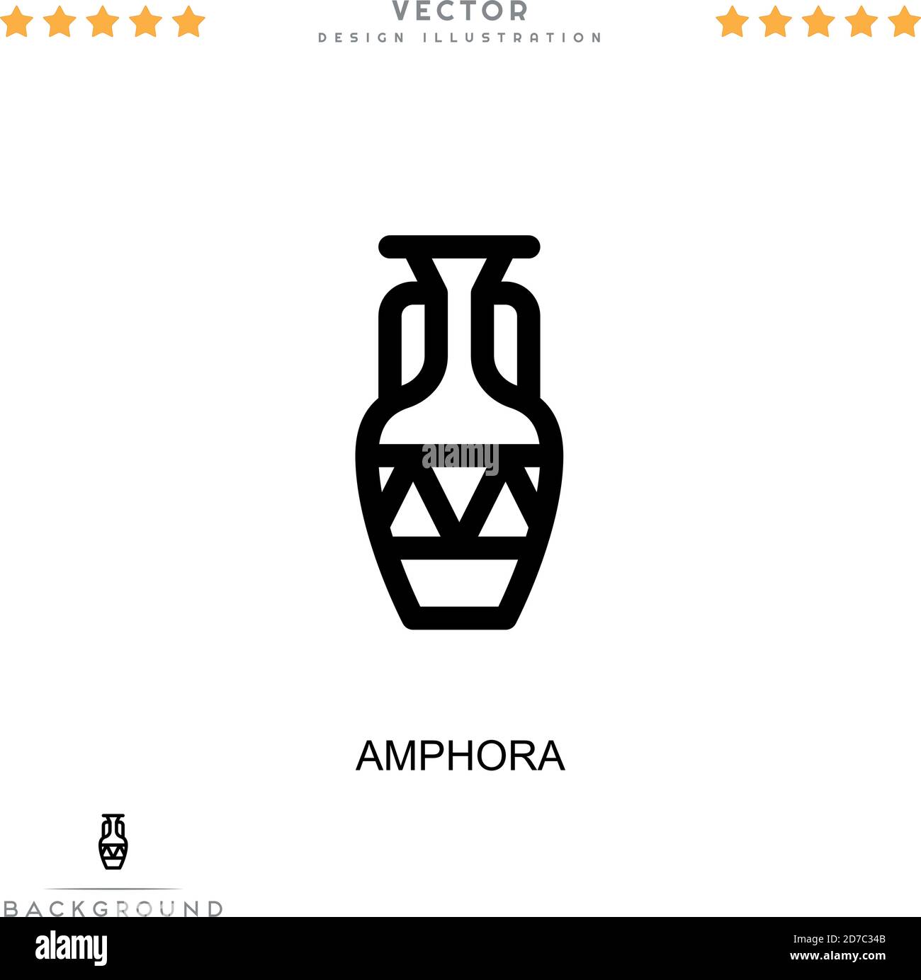 Amphora icon. Simple element from digital disruption collection. Line