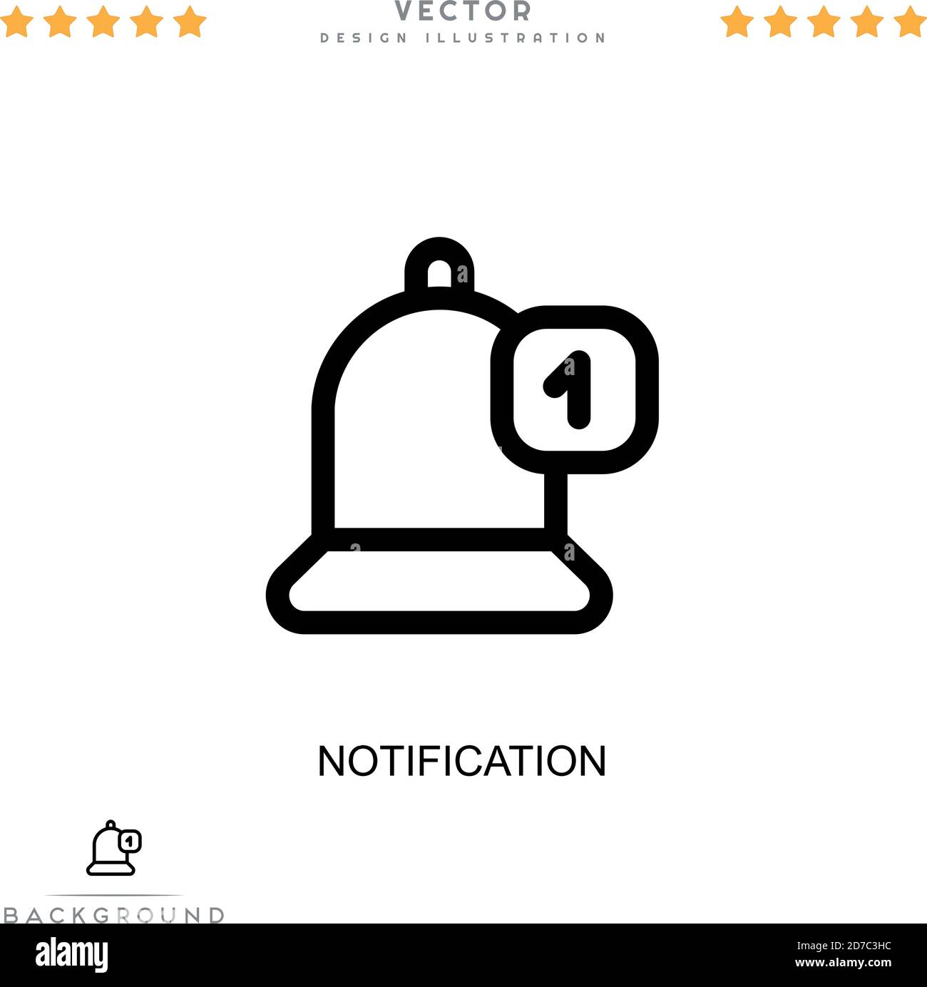 Notification icon. Simple element from digital disruption collection