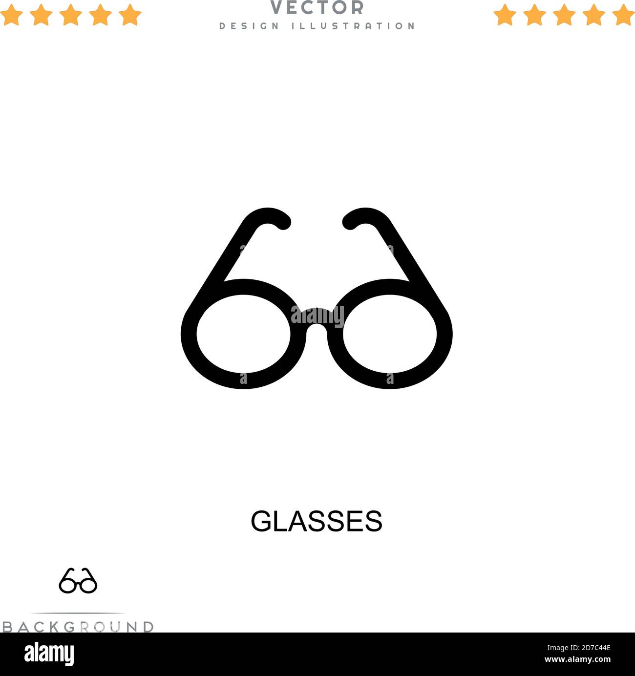 Glasses icon. Simple element from digital disruption collection. Line ...