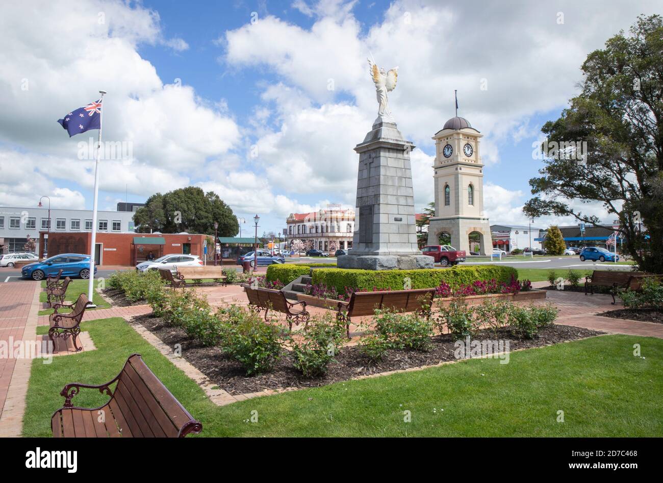 Feilding, New Zealand Oct 22 2020 The square in central Feilding Stock Photo Alamy