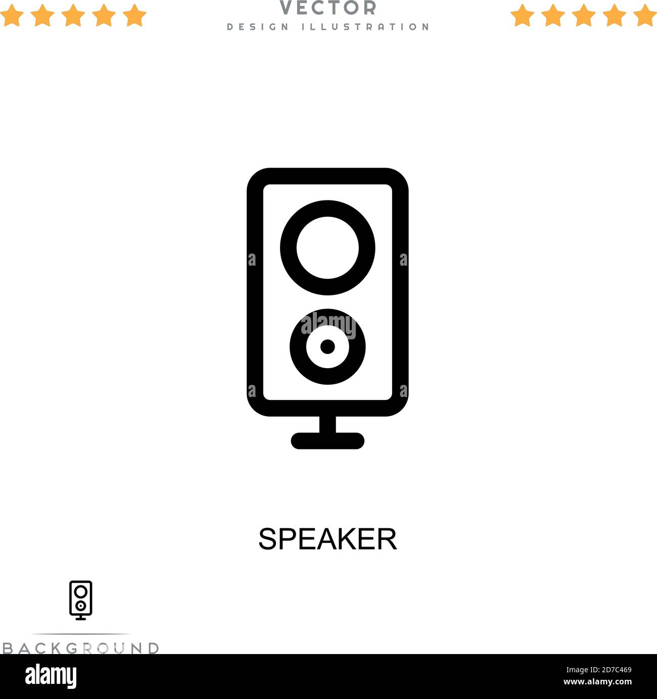 Speaker icon. Simple element from digital disruption collection. Line Speaker icon for templates
