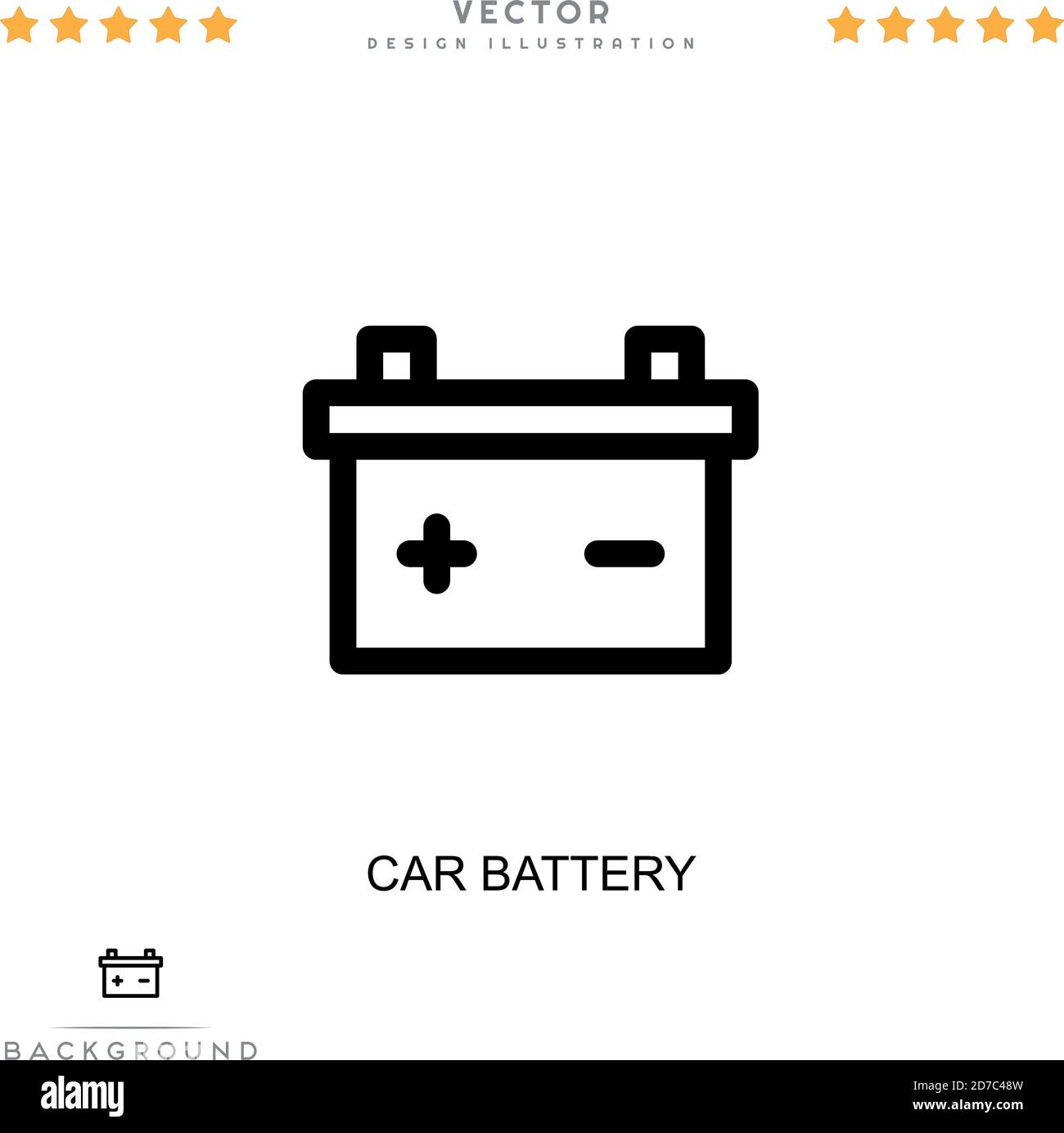 Car battery icon. Simple element from digital disruption collection