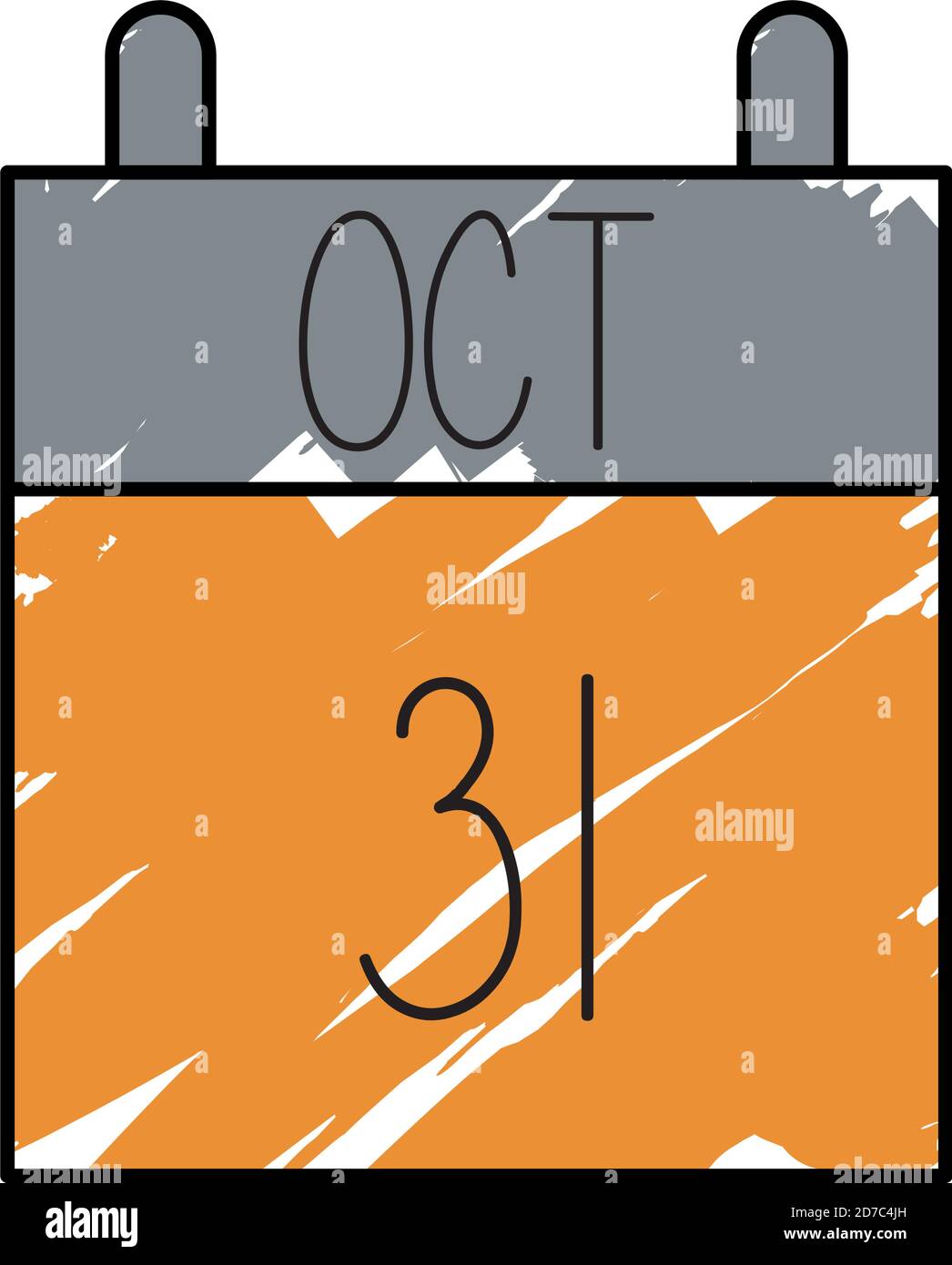 Halloween day calendar icon. Scary day - Vector Stock Vector Image & Art -  Alamy