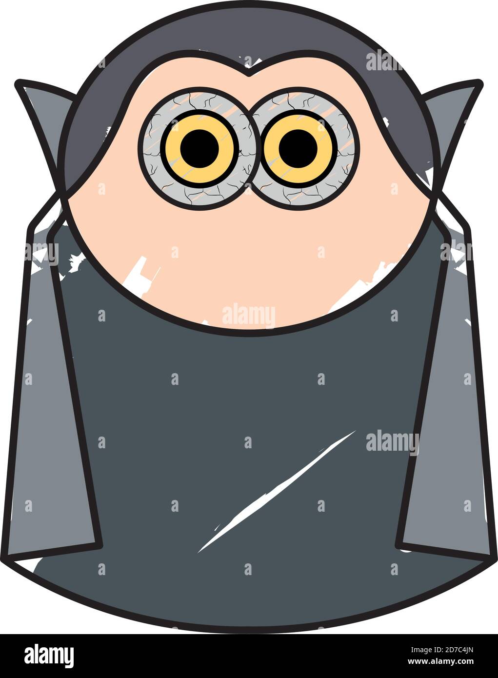 Isolated vampire cartoon. Halloween character - Vector illustration ...