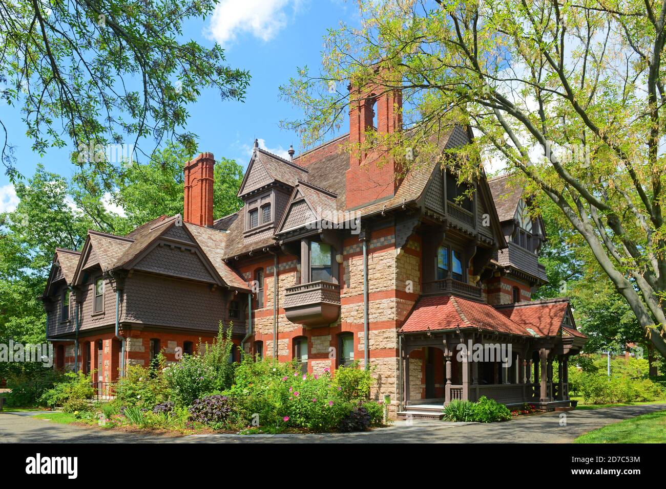 Katharine Seymour Day House at 77 Forest Street was built 1884 to 1871