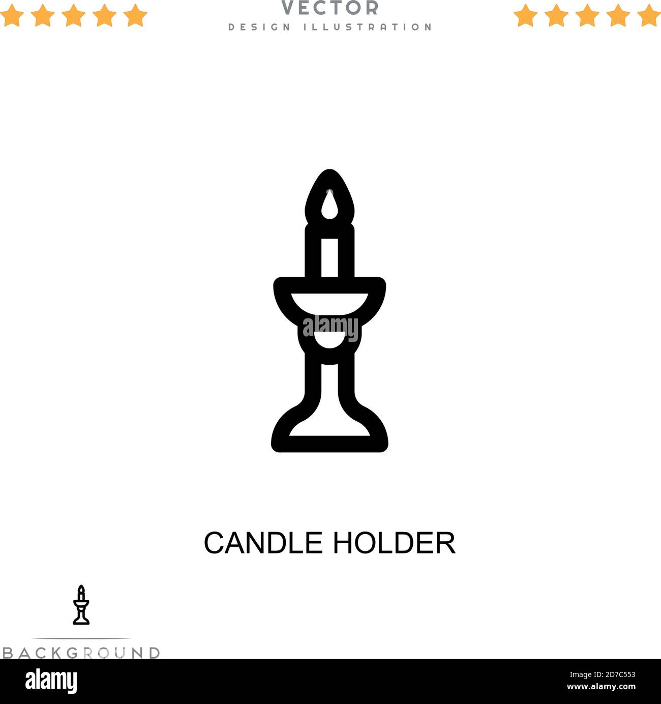Candle holder icon. Simple element from digital disruption collection. Line Candle holder icon