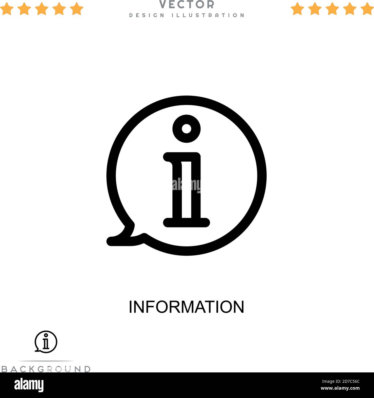 Information icon. Simple element from digital disruption collection ...