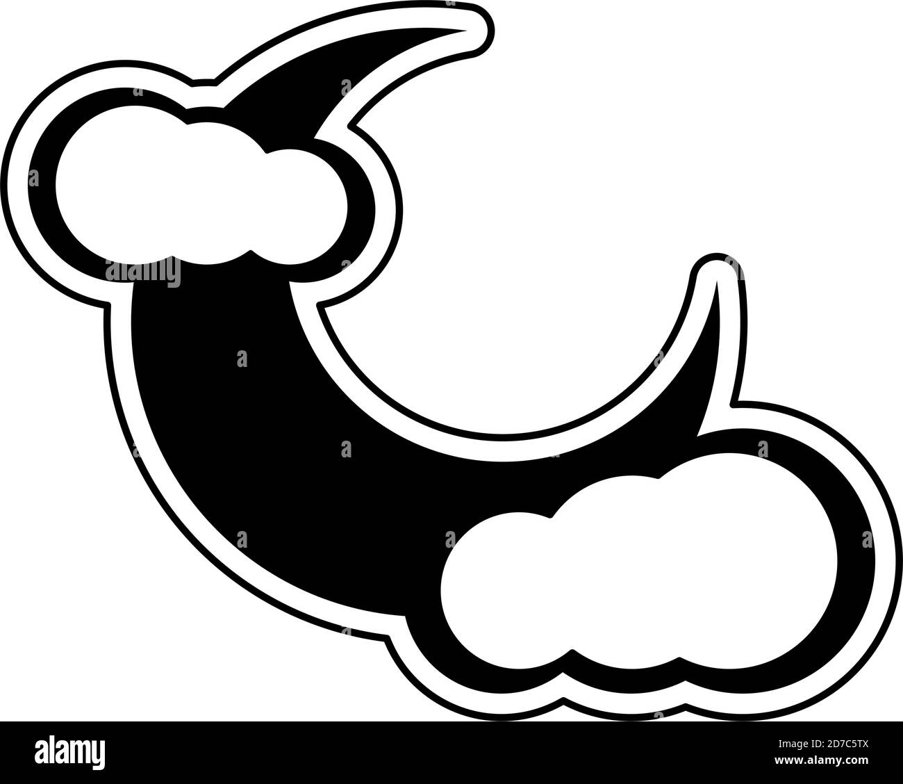 Full moon with clouds and night sky Cut Out Stock Images & Pictures - Alamy
