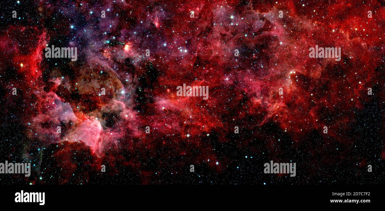 Galaxy stars. Elements of this image furnished by NASA. Stock Photo