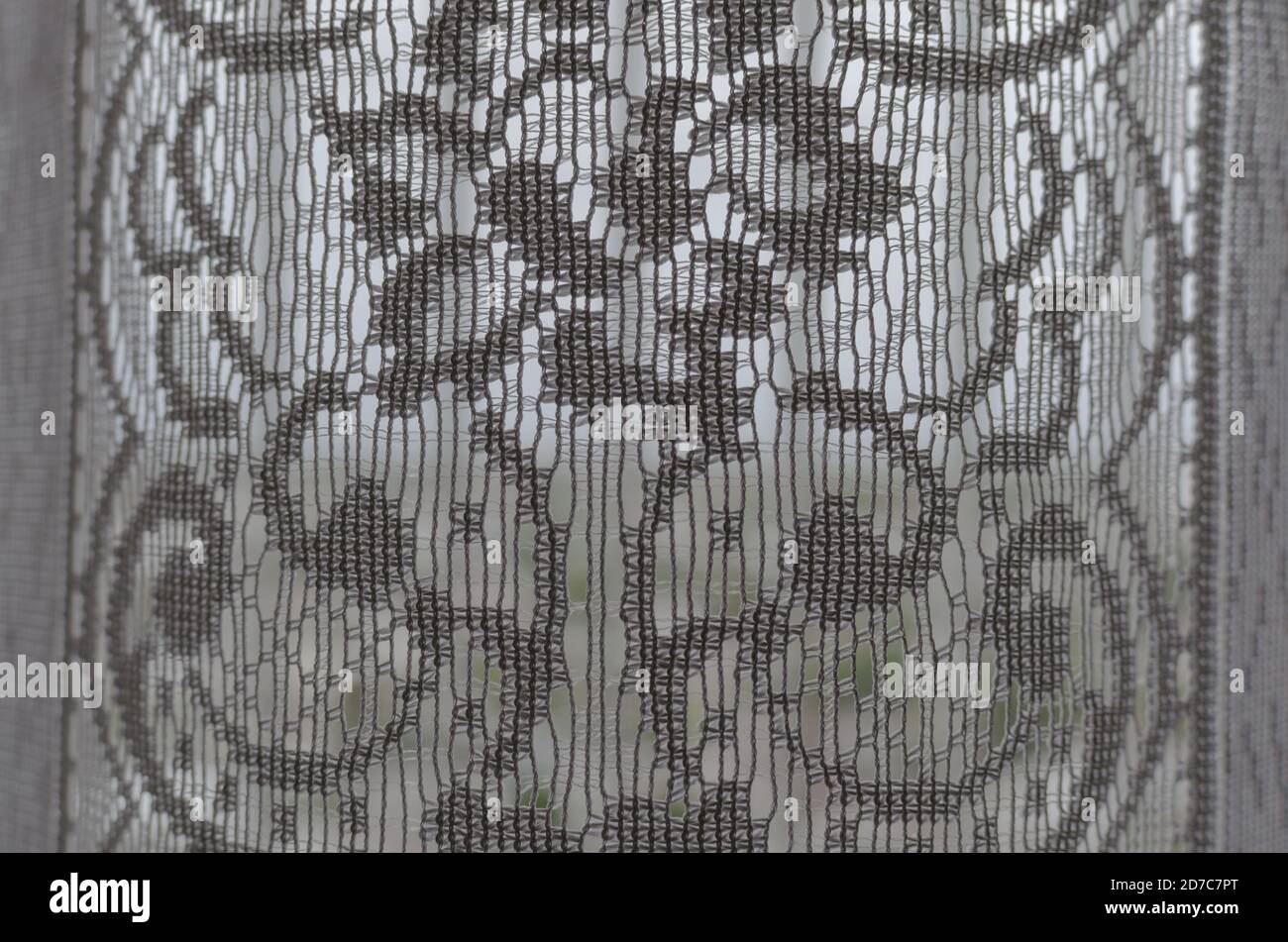 Closeup shot of guipure fabric Stock Photo