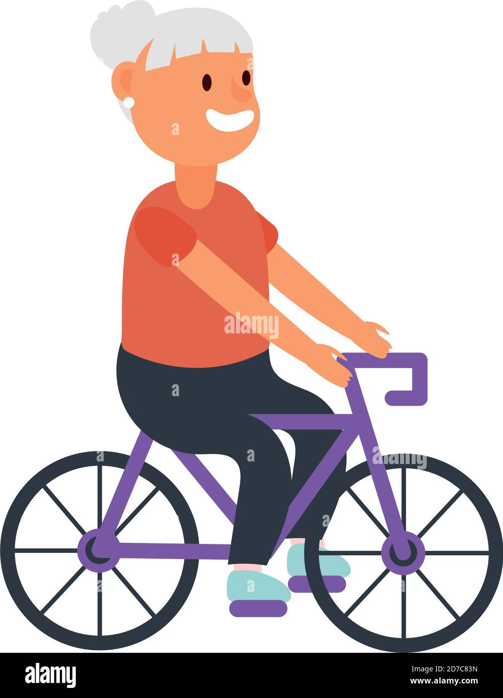 Granny bike Cut Out Stock Images Pictures Alamy