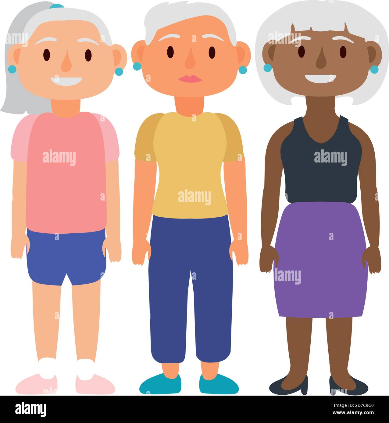 Granny interracial Cut Out Stock Images & Pictures - Alamy