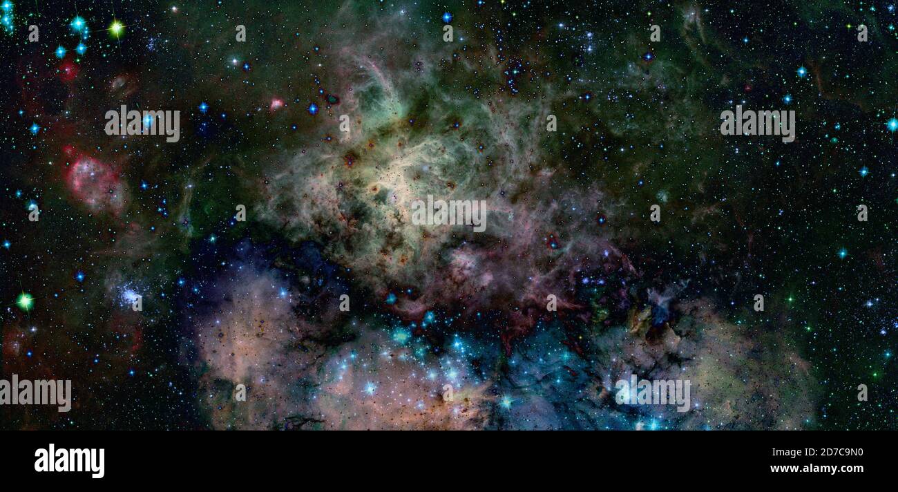 Galaxy stars. Elements of this image furnished by NASA. Stock Photo