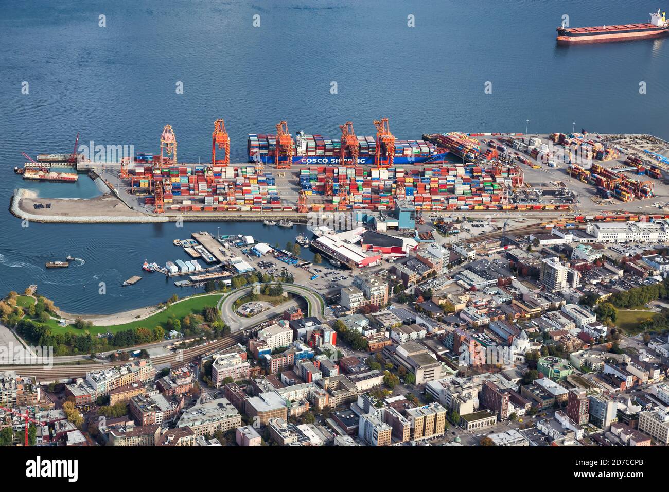 Aerial View of Vancouver City Stock Photo - Alamy