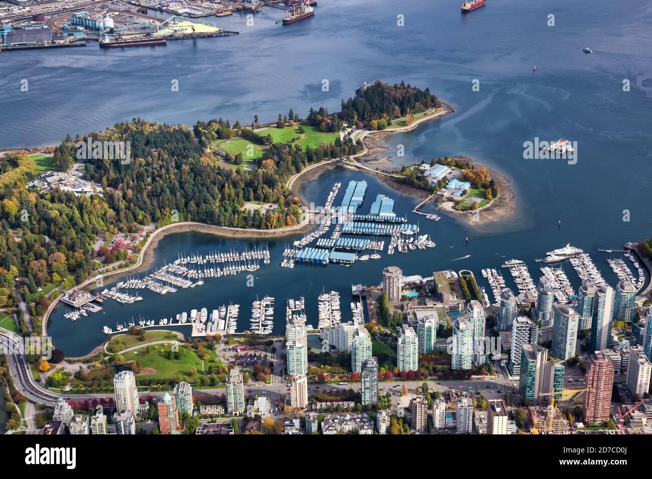 Aerial View of Vancouver City Stock Photo - Alamy