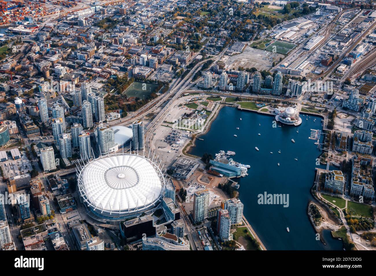 Aerial View of Vancouver City Stock Photo - Alamy