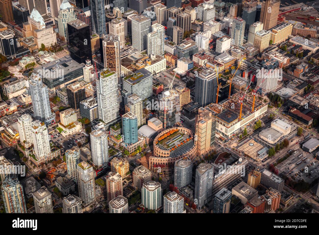 Aerial View of Vancouver City Stock Photo - Alamy