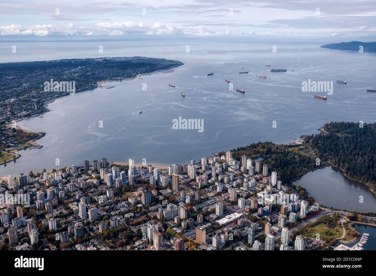 Aerial View of Vancouver City Stock Photo - Alamy