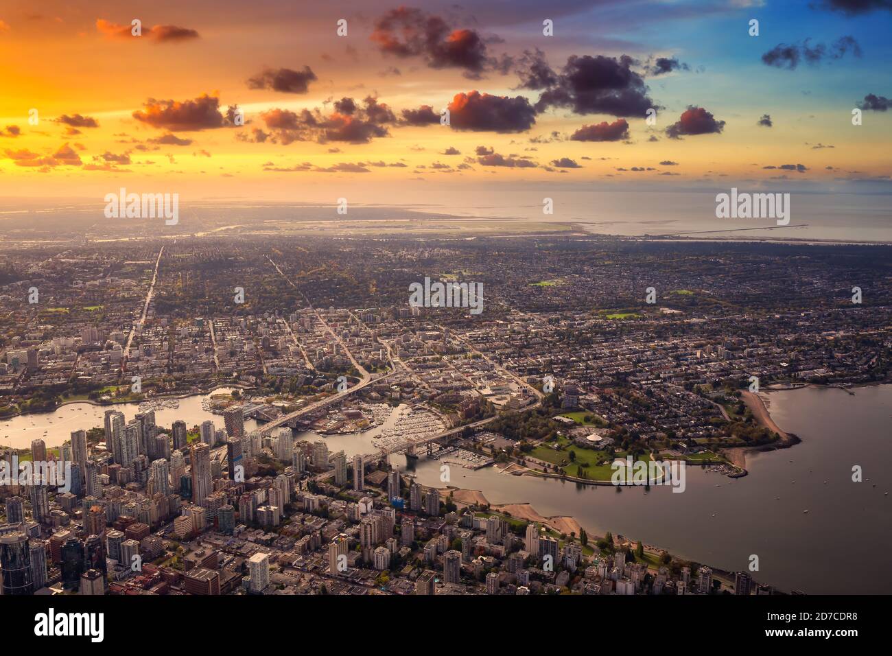 Aerial View of Vancouver City Stock Photo - Alamy