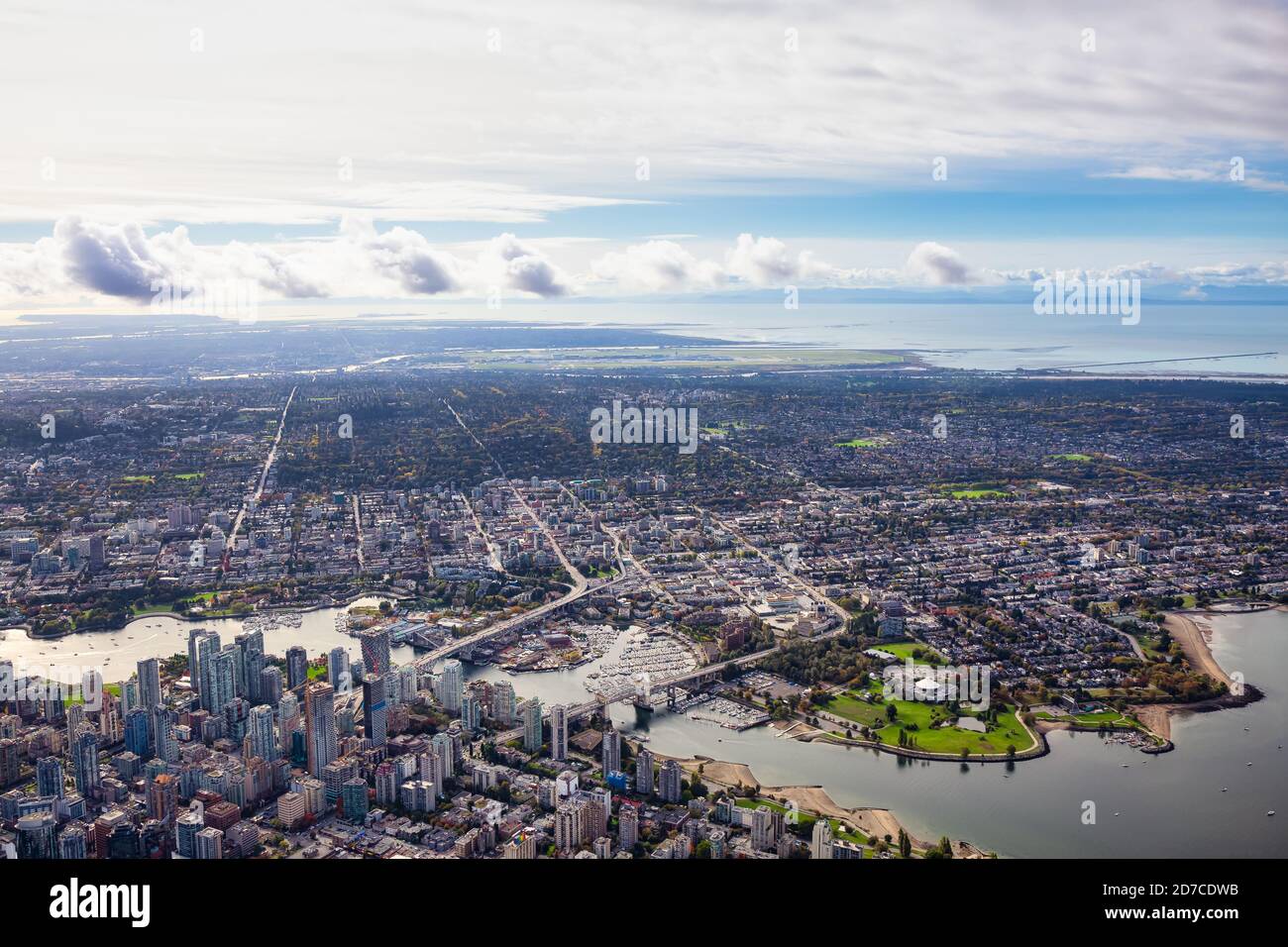 Aerial View of Vancouver City Stock Photo - Alamy