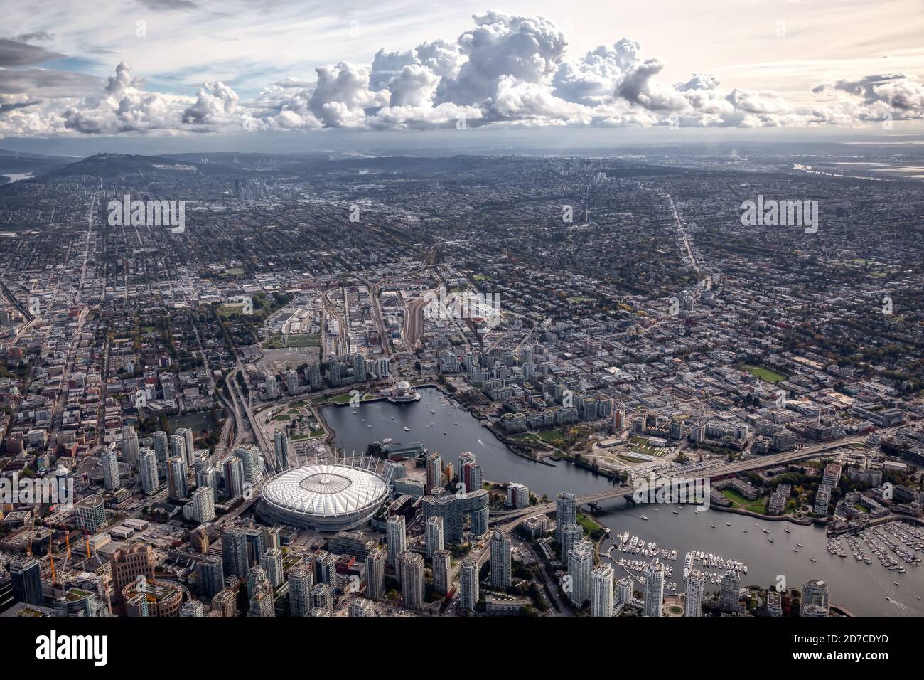 Aerial view of vancouver city hi-res stock photography and images - Alamy