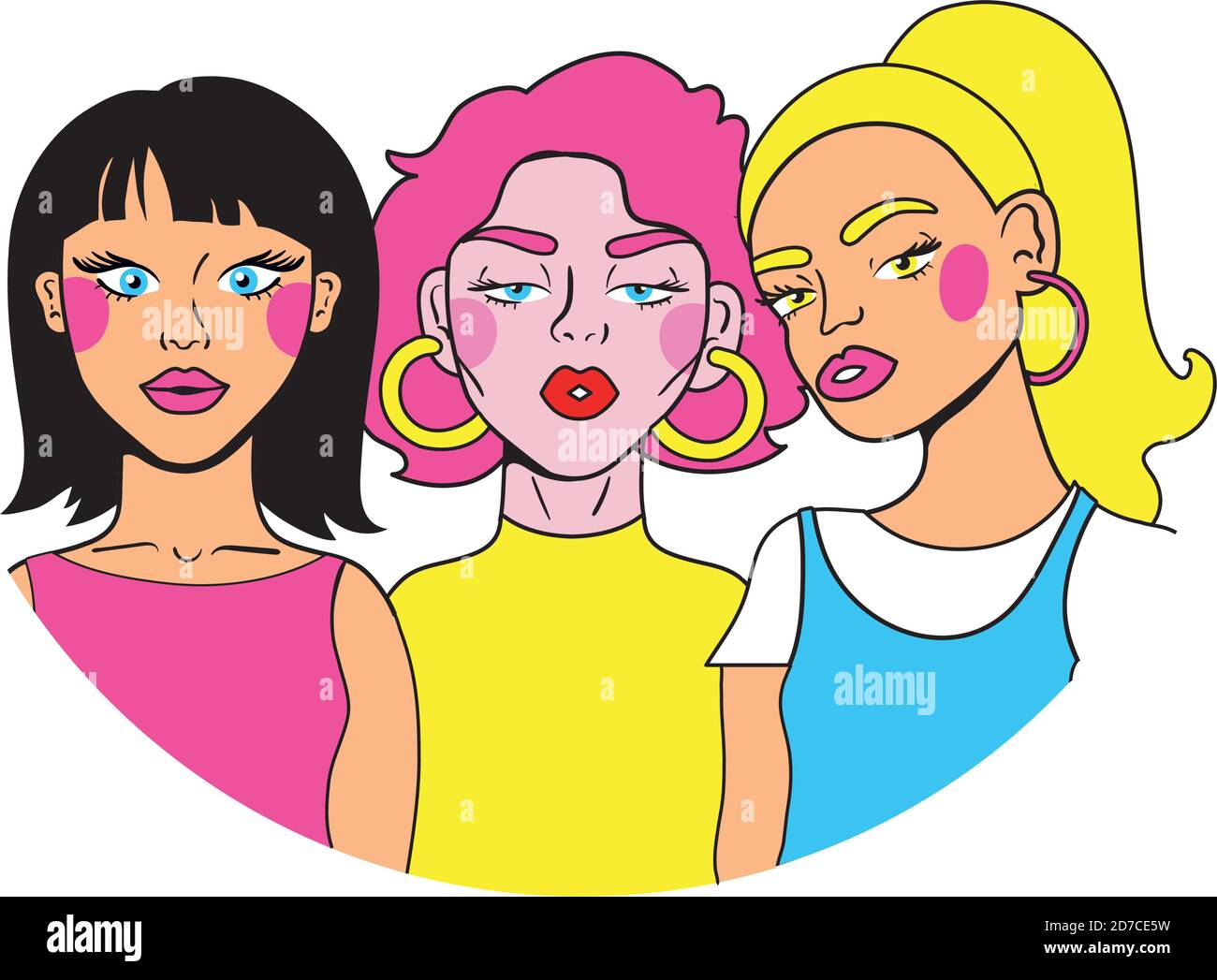 Group Pop Design Pop Group Fashion High Resolution Stock Photography and Images - Alamy
